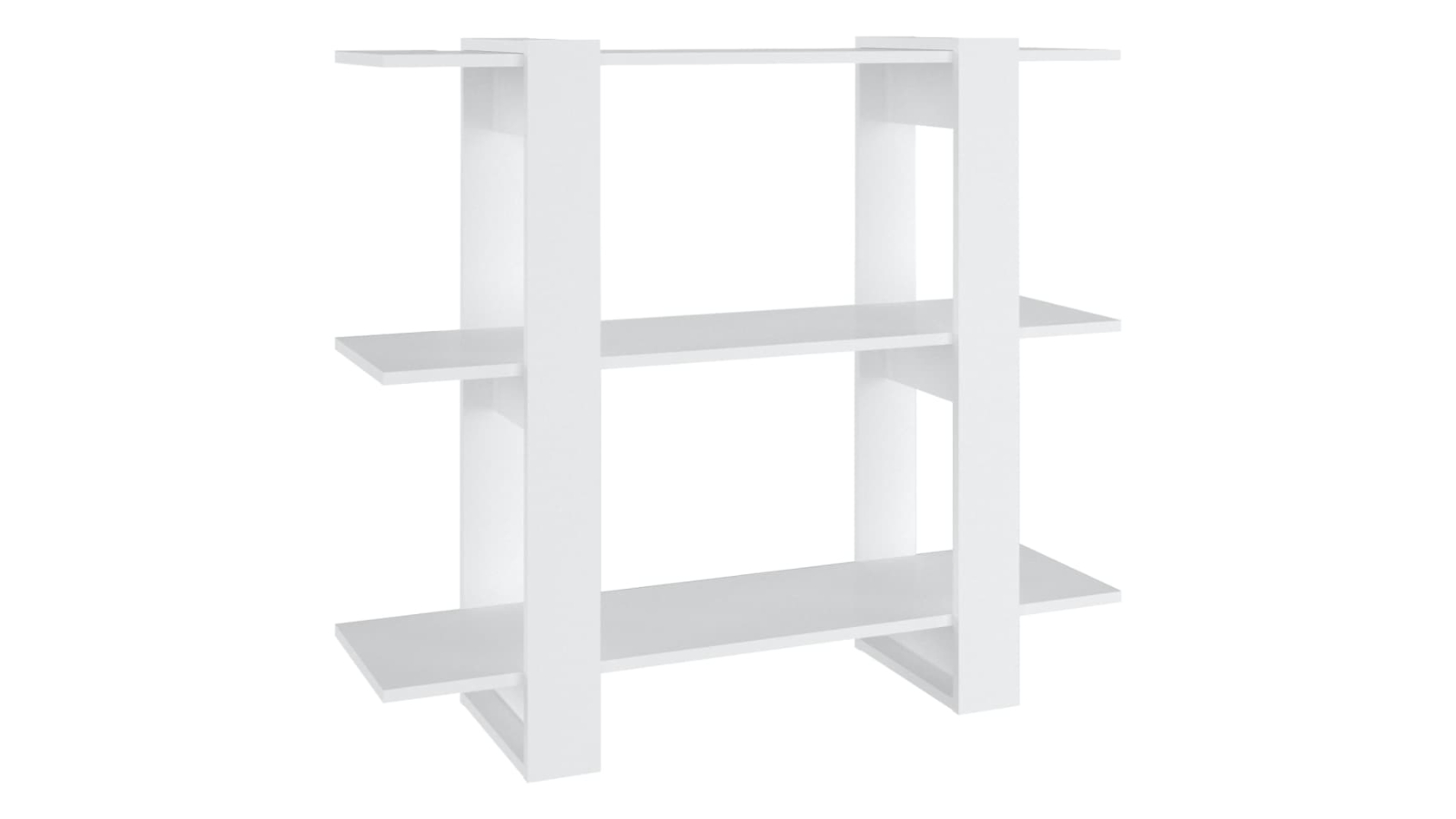 vidaXL White 100 x 30 x 87cm Book Cabinet Room Divider