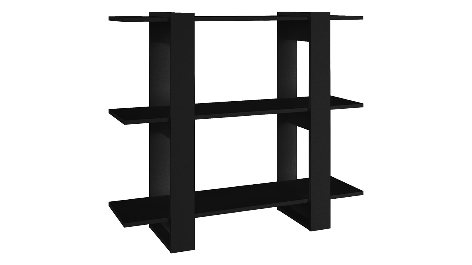 vidaXL Black 100 x 30 x 87cm Book Cabinet/Room Divider