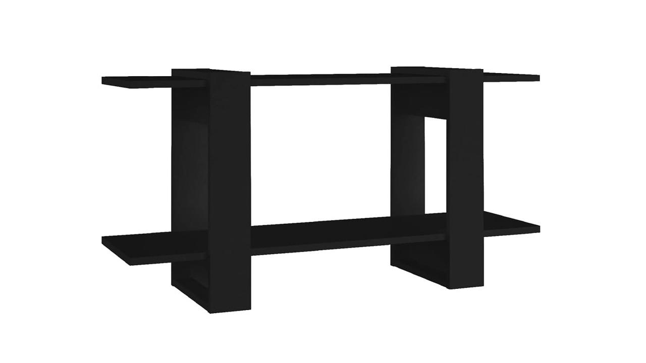 vidaXL Black Engineered Wood 100 x 30 x 51cm Book Cabinet