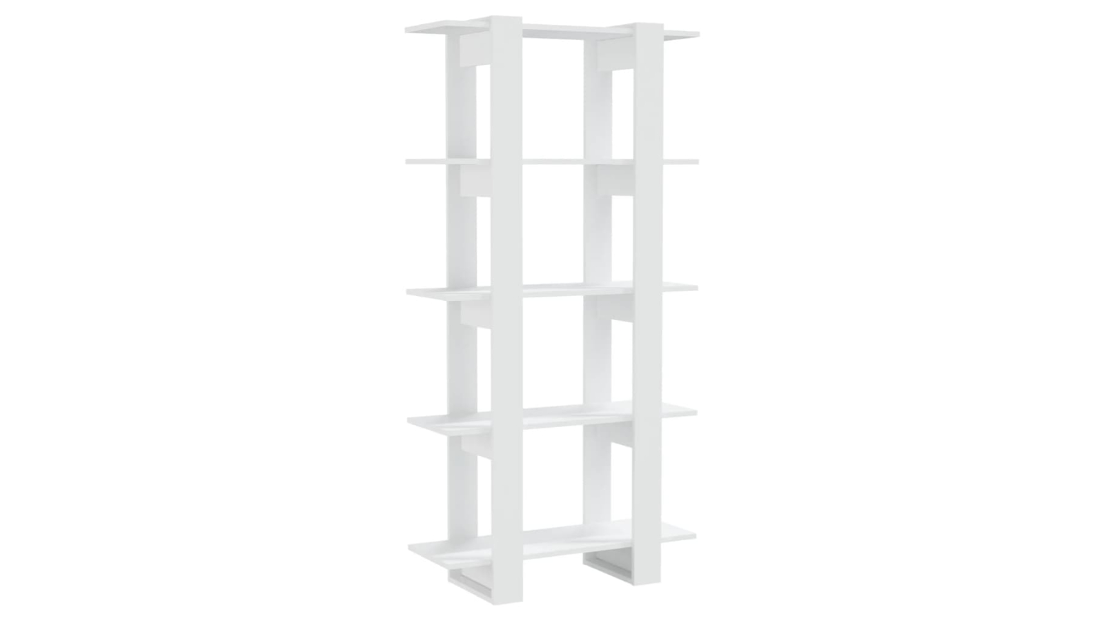 vidaXL White Engineered Wood 80 x 30 x 160cm Book Cabinet/Room Divider