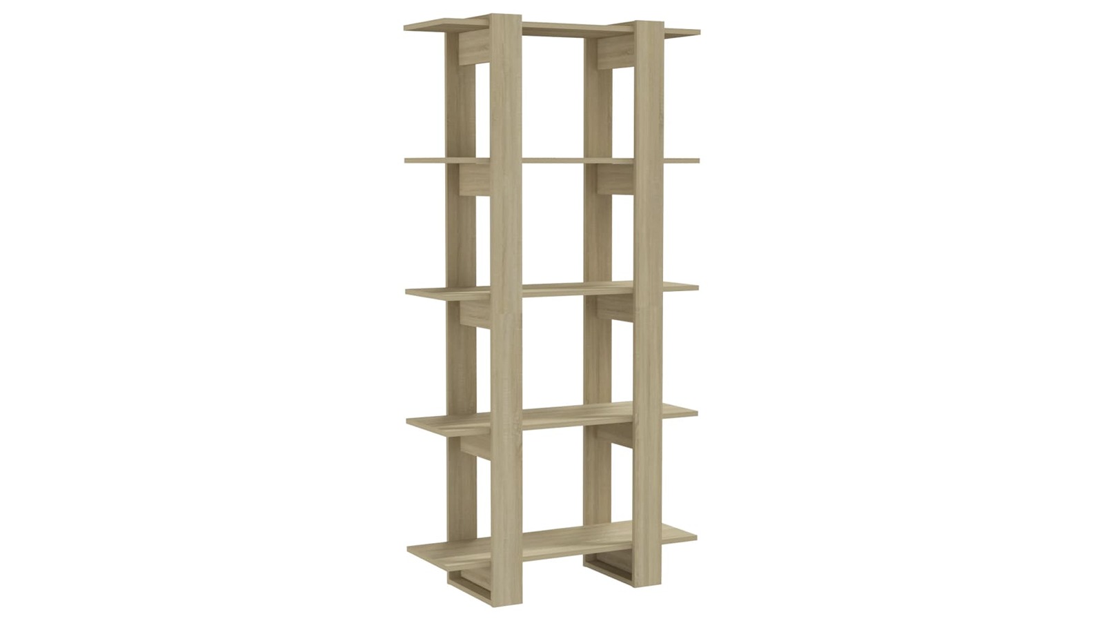 vidaXL Sonoma Oak Engineered Wood 80 x 30 x 160cm Book Cabinet/Room Divider