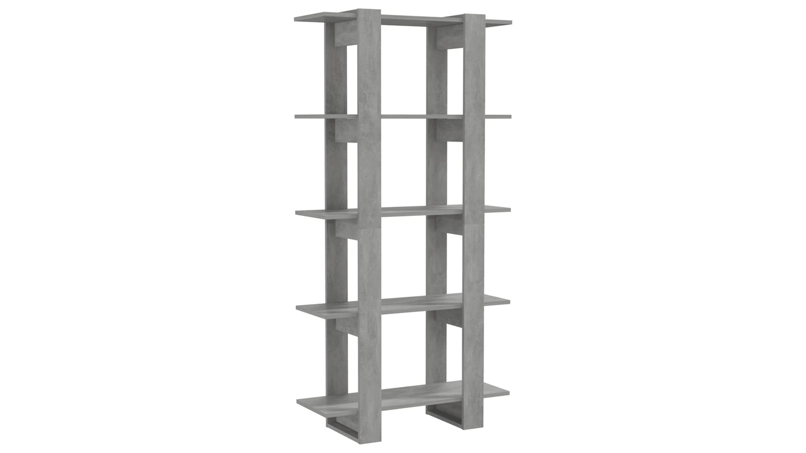 vidaXL Concrete Grey Engineered Wood 80 x 30 x 160cm Book Cabinet/Room Divider