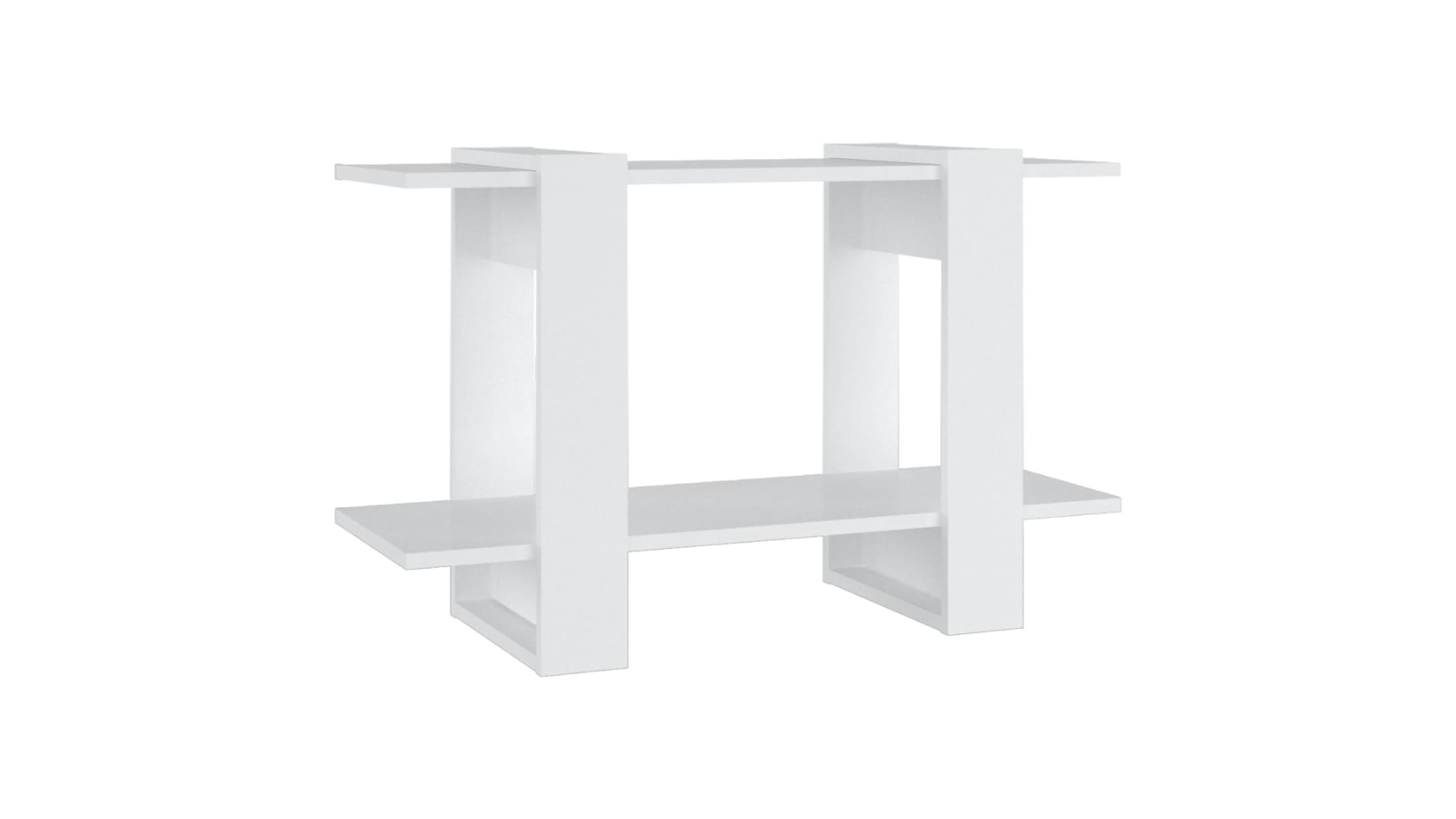 vidaXL White 80 x 30 x 51cm Book Cabinet/Room Divider