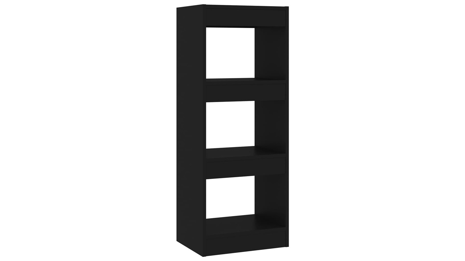 vidaXL Black Engineered Wood 40 x 30 x 103cm Book Cabinet/Room Divider