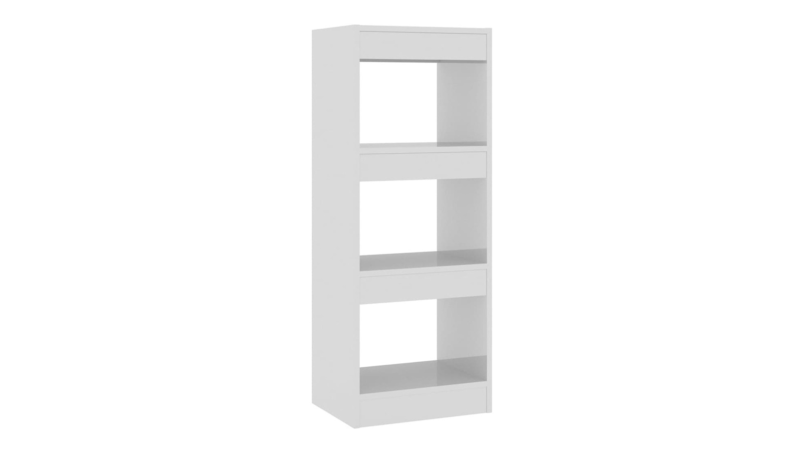 vidaXL High Gloss White Engineered Wood 40 x 30 x 103cm Book Cabinet/Room Divider