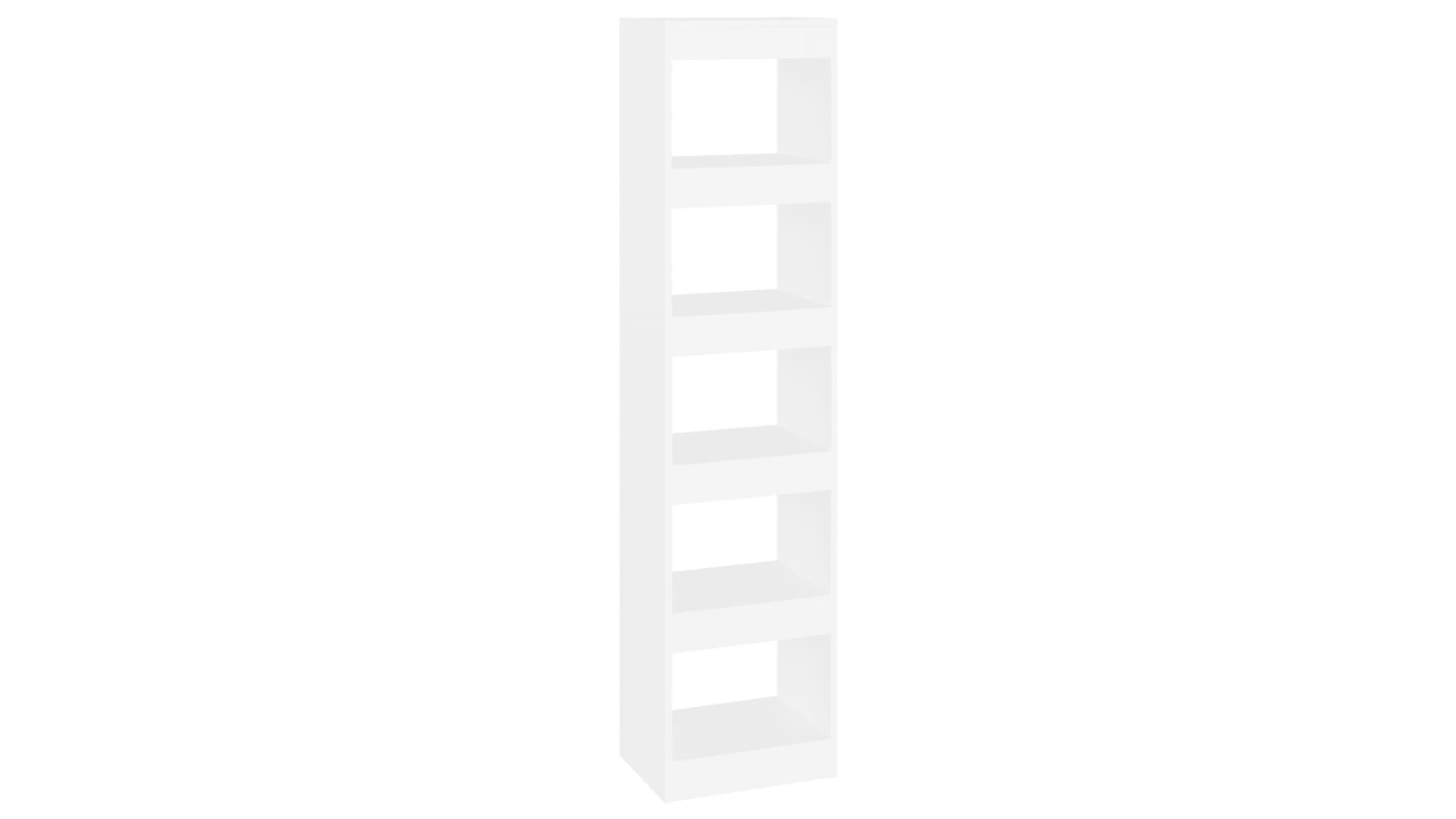vidaXL White 40 x 30 x 166cm Book Cabinet/Room Divider