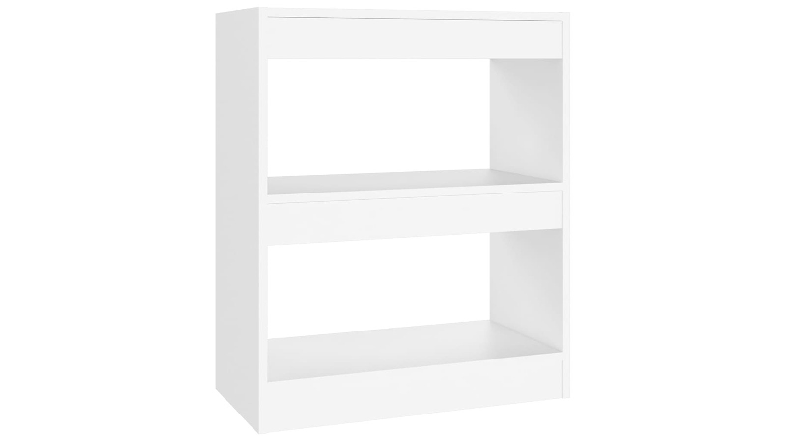 vidaXL White 60 x 30 x 72cm Book Cabinet/Room Divider
