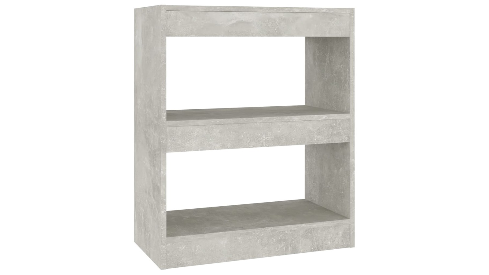 vidaXL 60 x 30 x 72cm Book Cabinet/Room Divider - Concrete Grey
