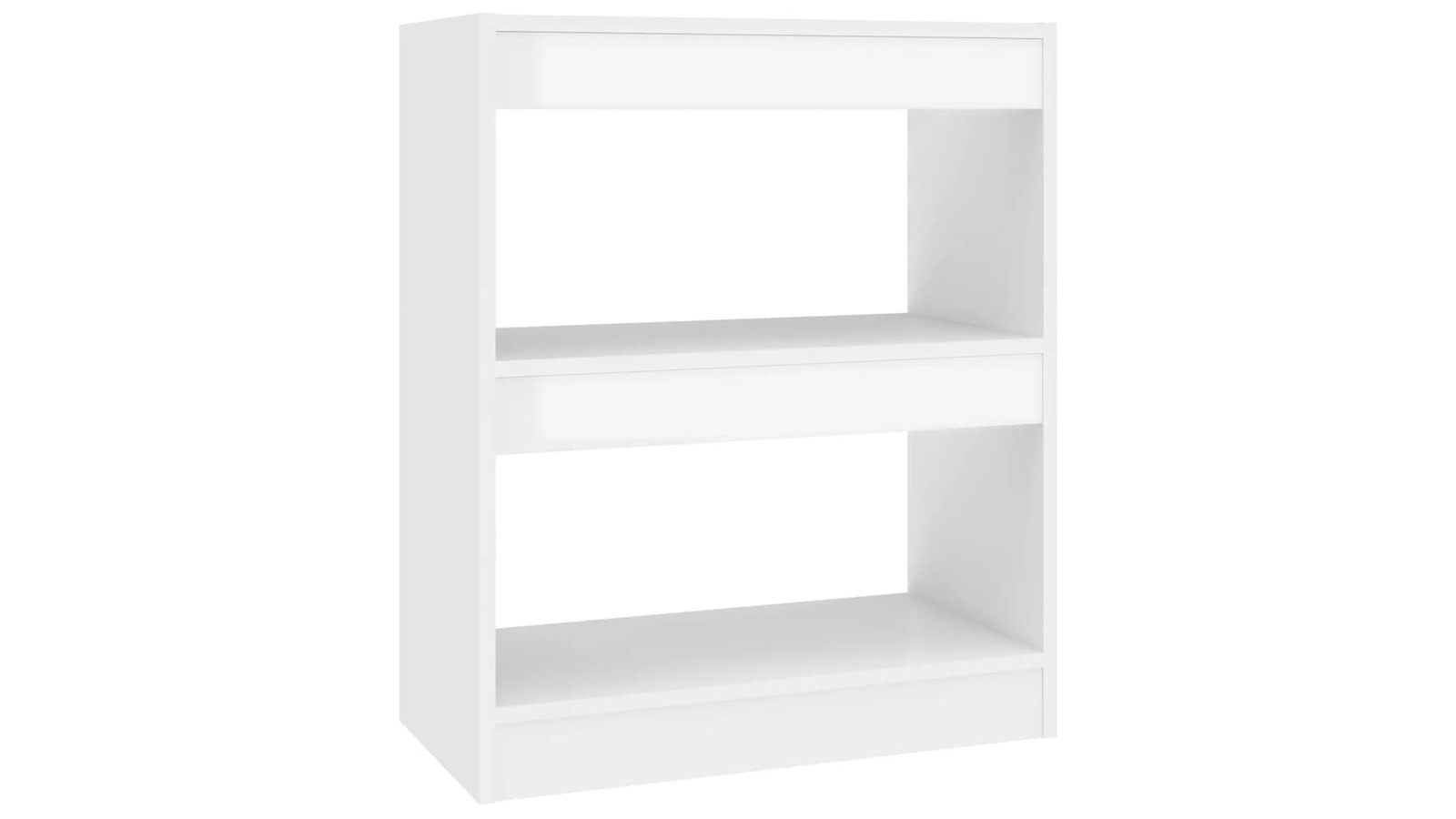 vidaXL High Gloss White 60 x 30 x 72cm Book Cabinet/Room Divider