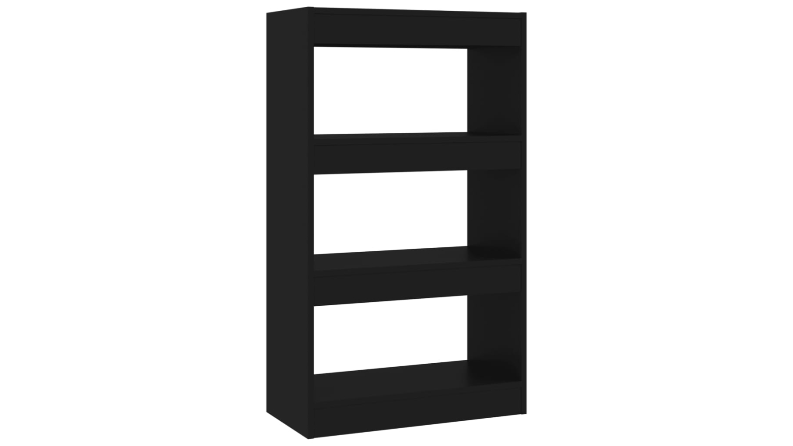vidaXL Black Engineered Wood 60 x 30 x 103cm Book Cabinet/Room Divider 