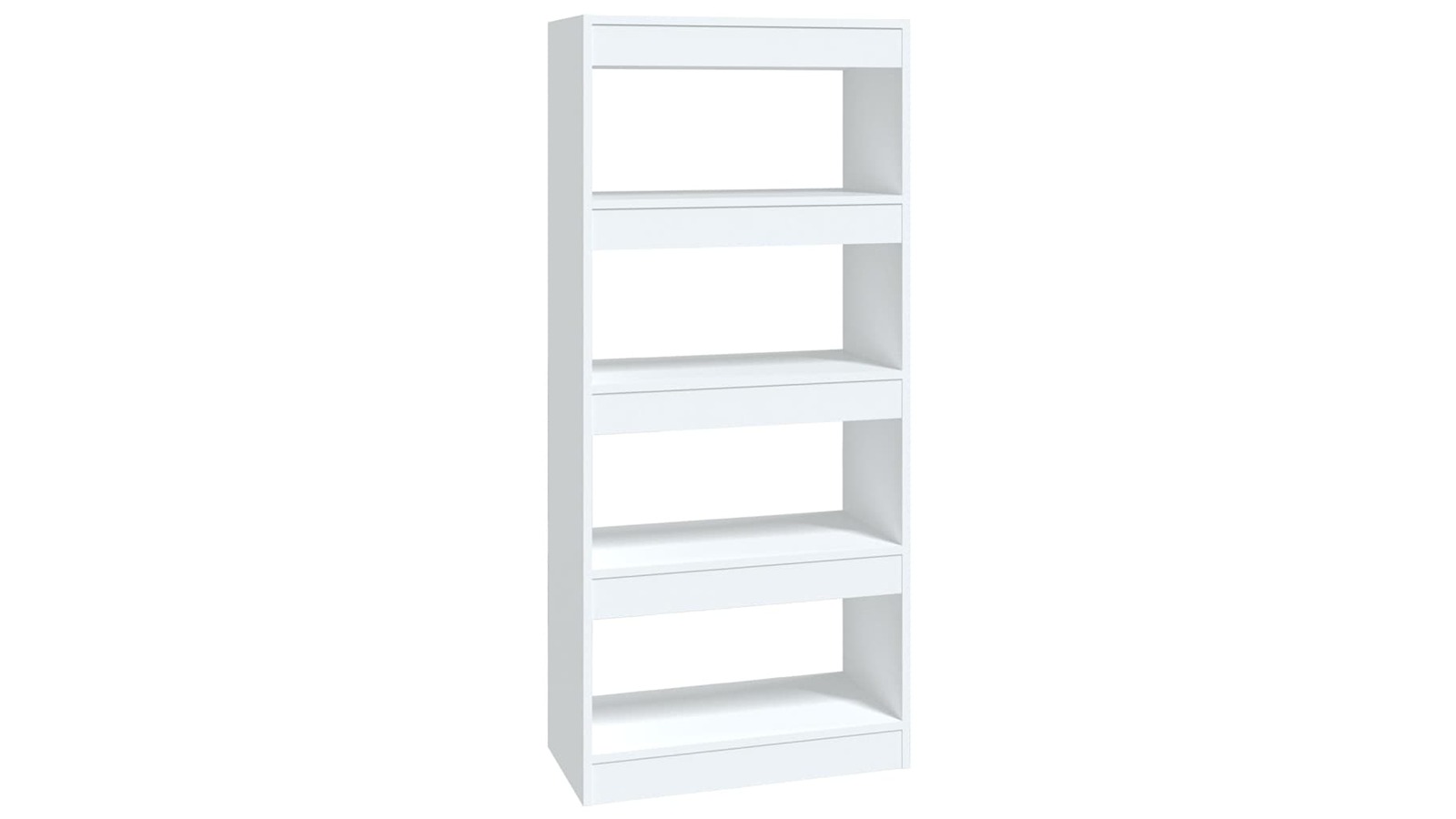 vidaXL White Engineered Wood 60 x 30 x 135cm Book Cabinet/Room Divider