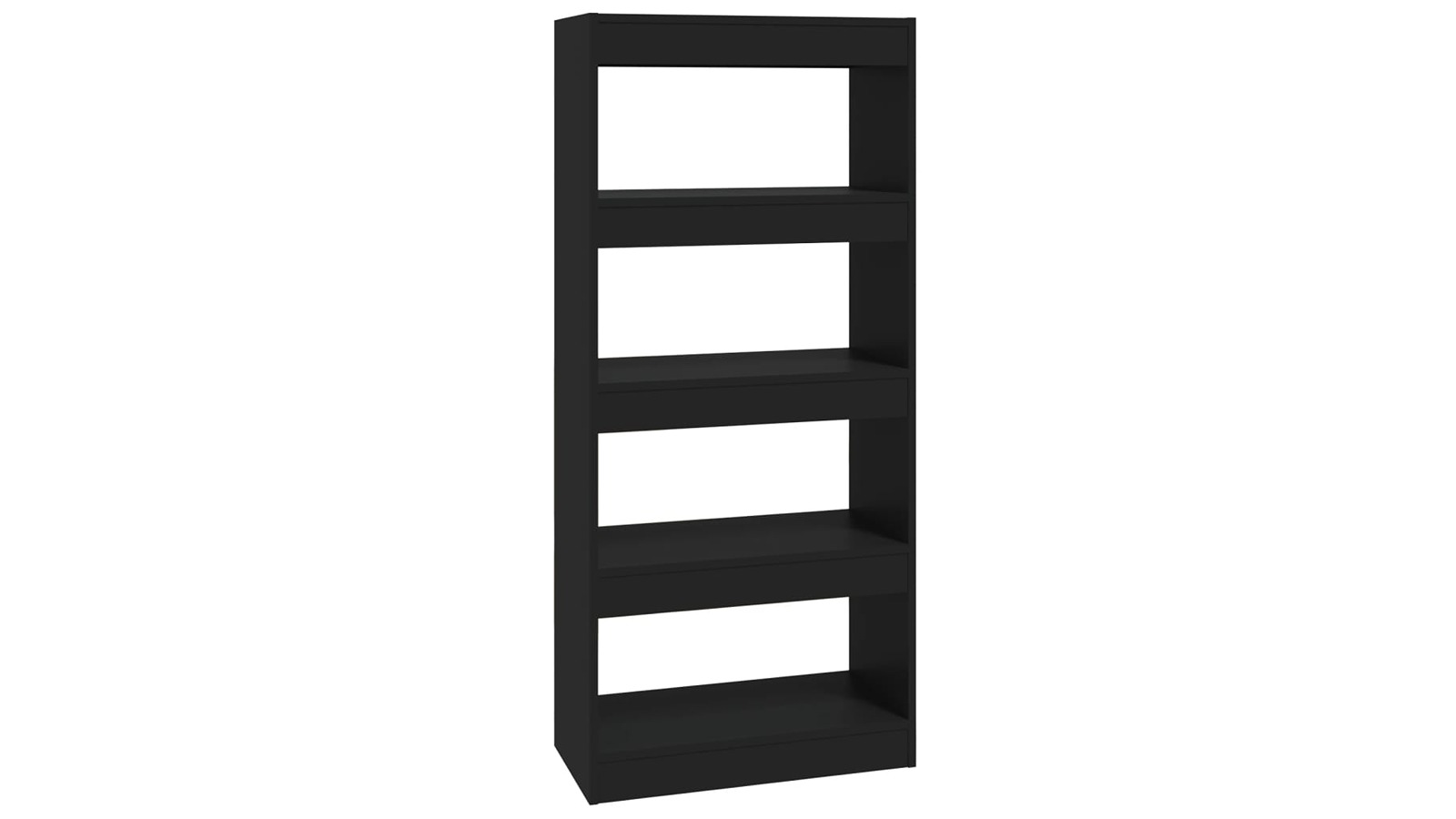 vidaXL Black Engineered Wood 60 x 30 x 135cm Book Cabinet/Room Divider