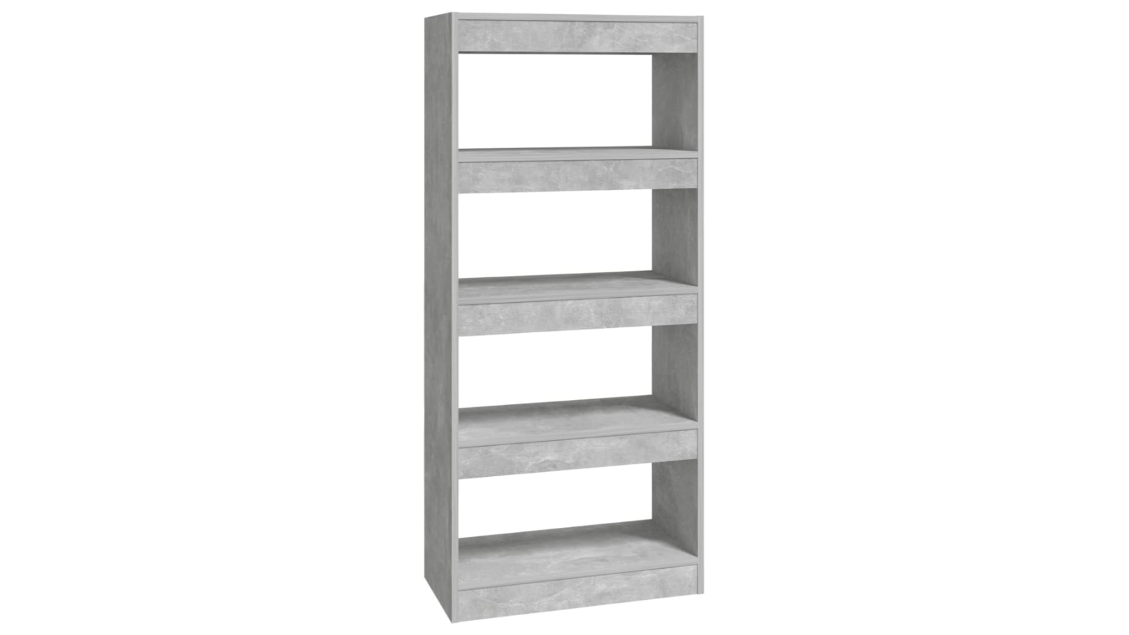 vidaXL Concrete Grey Engineered Wood Book 60 x 30 x 135cm Cabinet/Room Divider