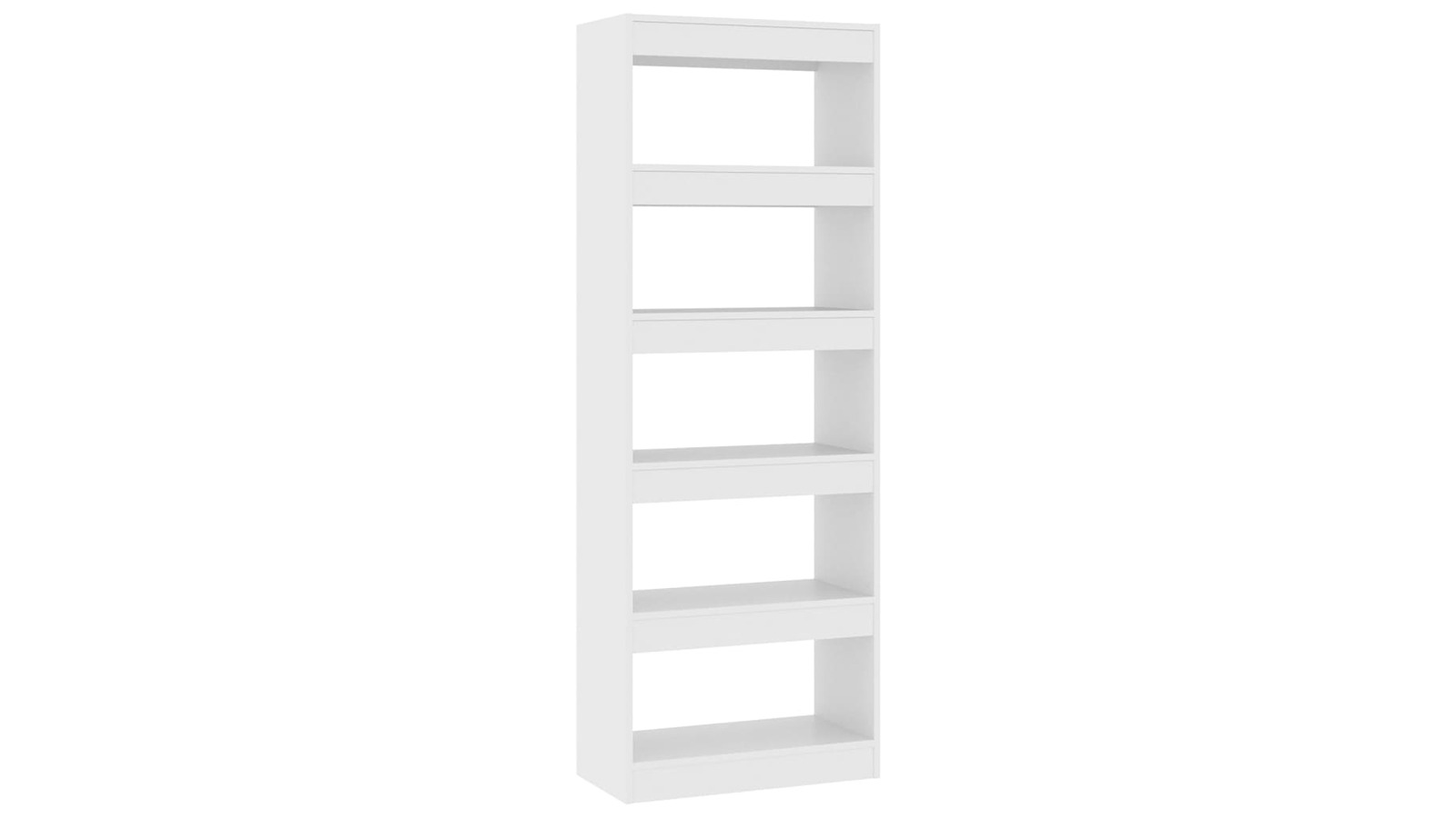 vidaXL Engineered Wood 60 x 30 x 166cm Book Cabinet/Room Divider - White