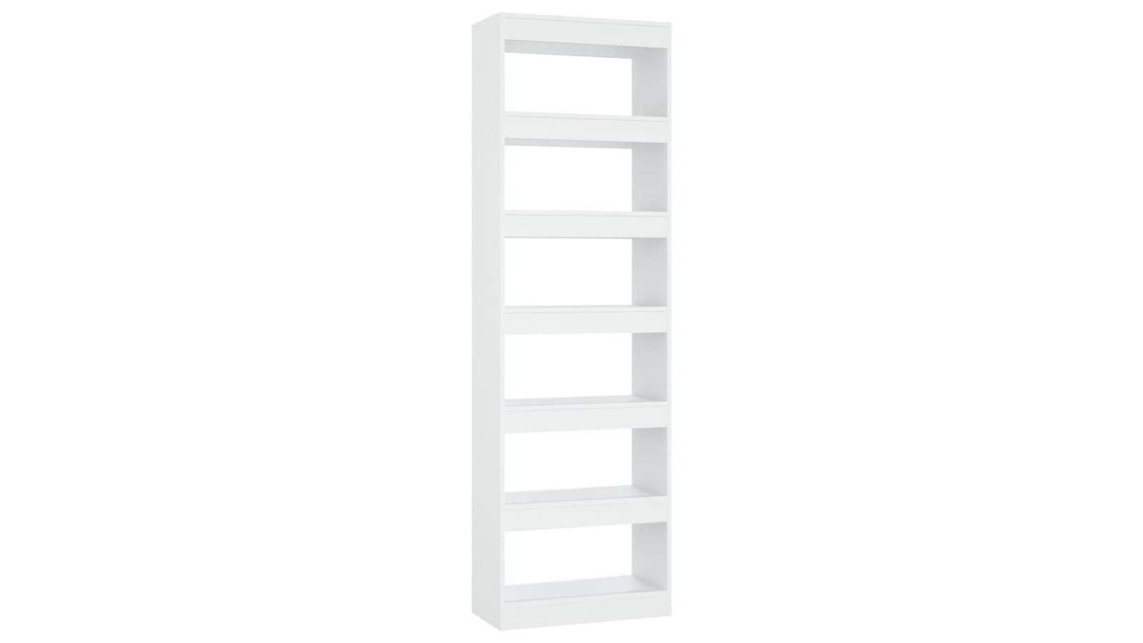 vidaXL White 60 x 30 x 198cm Book Cabinet/Room Divider