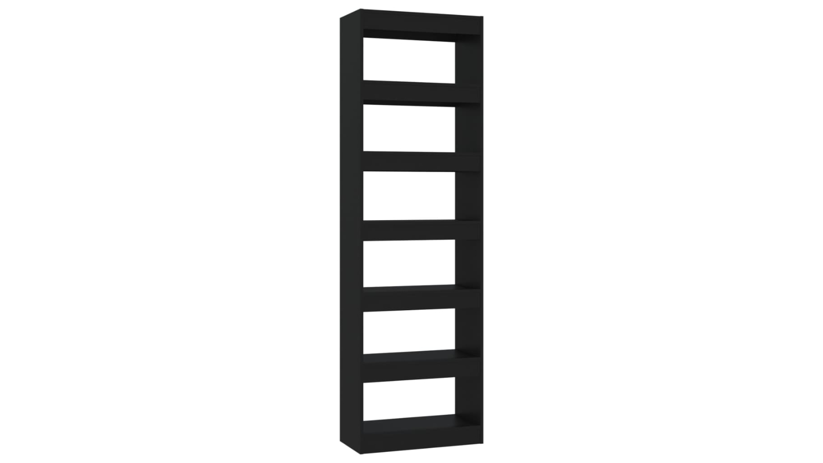 vidaXL Black 60 x 30 x 198cm Book Cabinet/Room Divider 