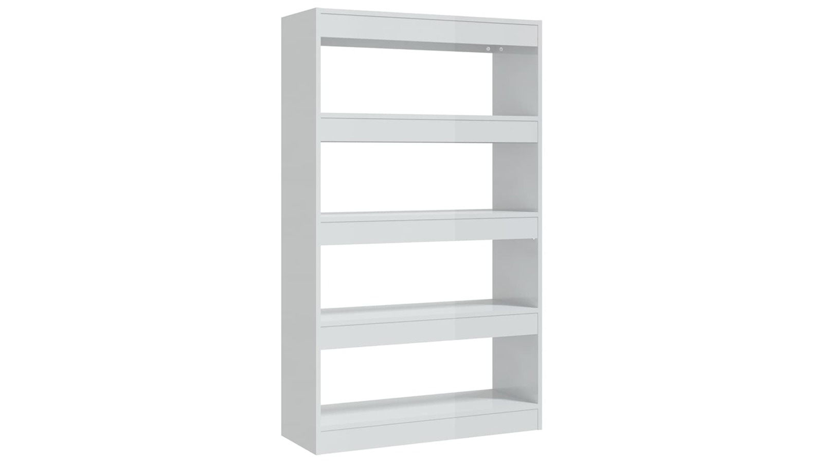 vidaXL High Gloss White Engineered Wood 80 x 30 x 135cm Book Cabinet/Room Divider
