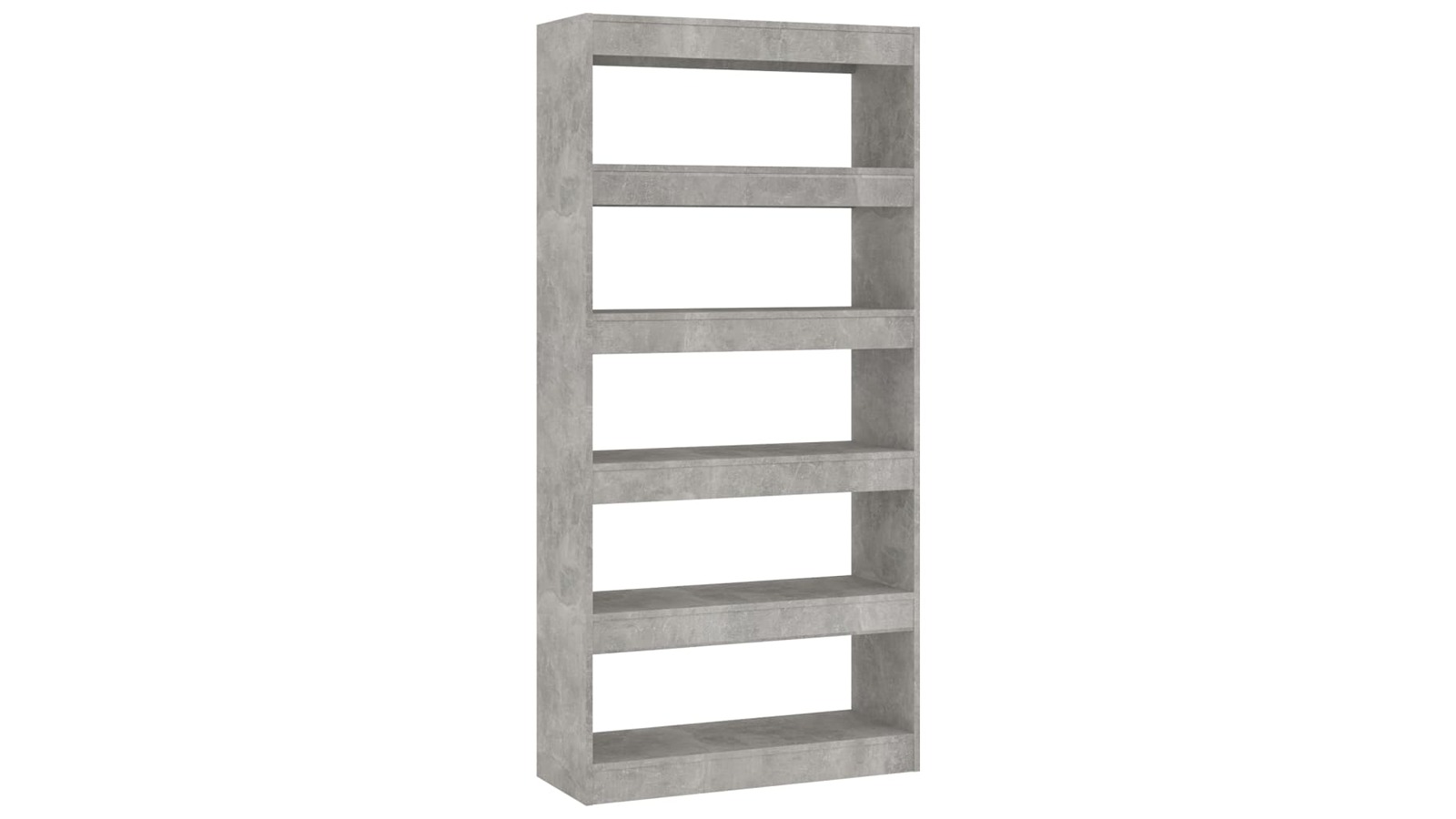 vidaXL Concrete Grey Engineered Wood 80 x 30 x 166cm Book Cabinet/Room Divider
