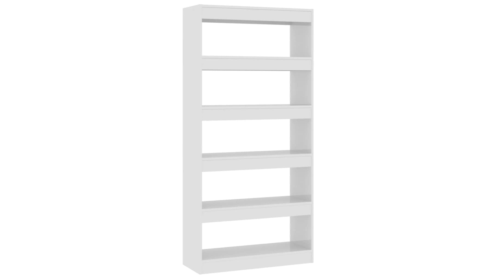 vidaXL High Gloss White Engineered Wood 80 x 30 x 166cm Book Cabinet/Room Divider