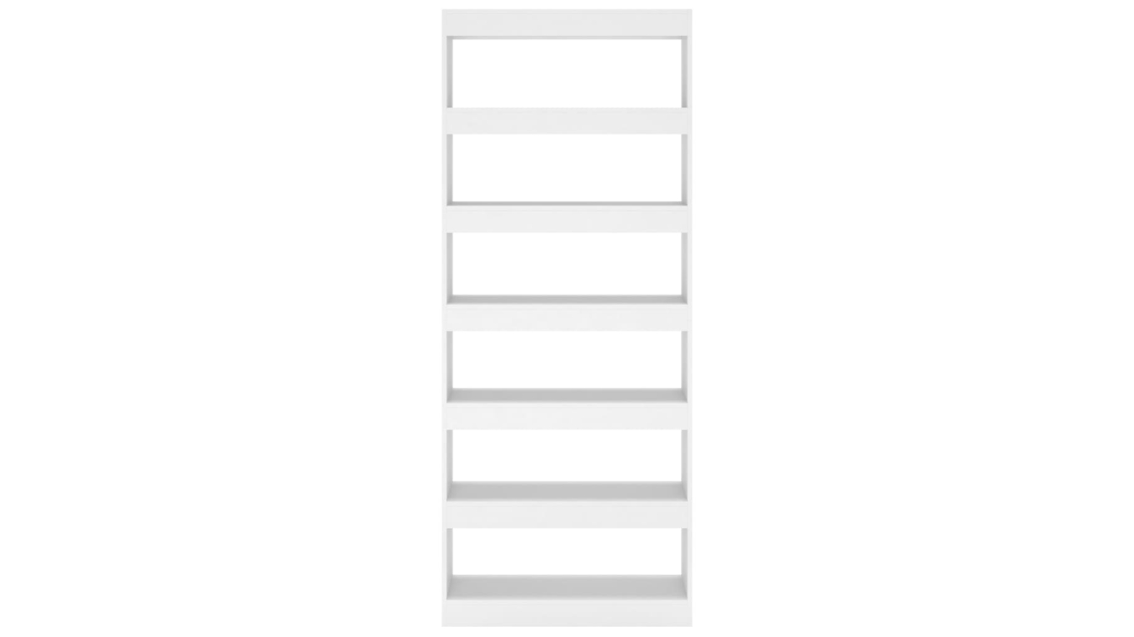 vidaXL Engineered Wood White 80 x 30 x 198cm Book Cabinet/Room Divider