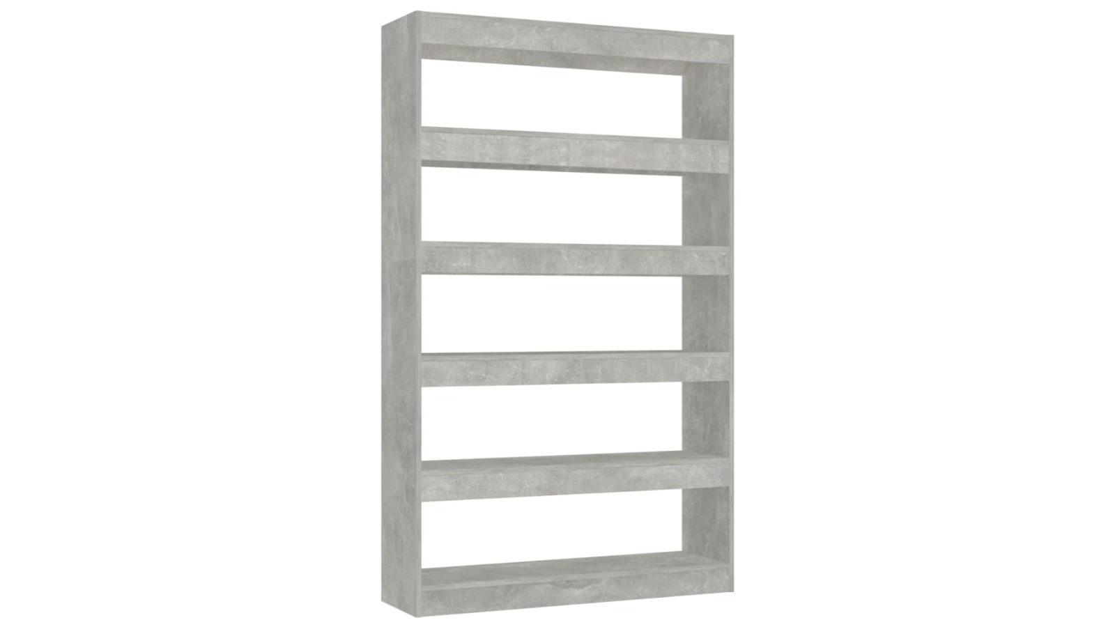 vidaXL Concrete Grey 100 x 30 x 166cm Book Cabinet/Room Divider 
