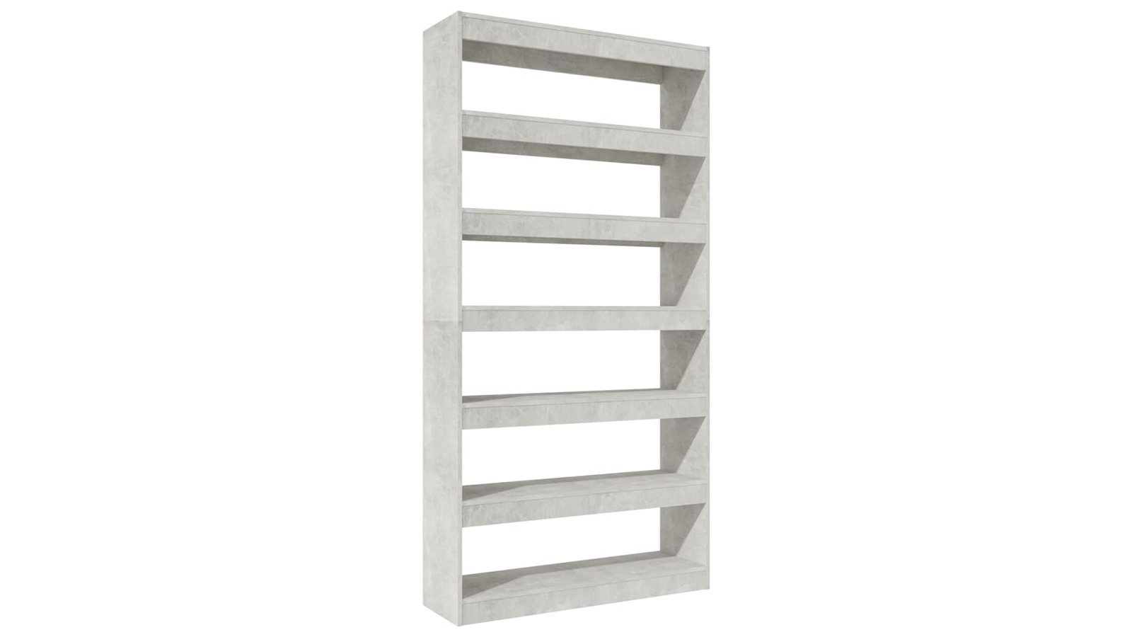 vidaXL Concrete Grey Engineered Wood 100 x 30 x 198cm Book Cabinet/Room Divider