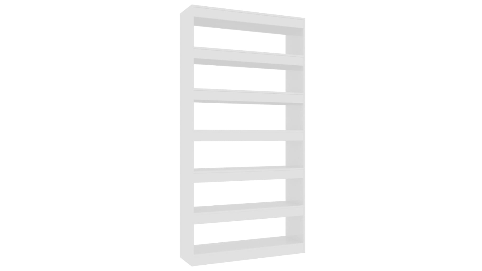 vidaXL High Gloss White Engineered Wood 100 x 30 x 198cm Book Cabinet/Room Divider