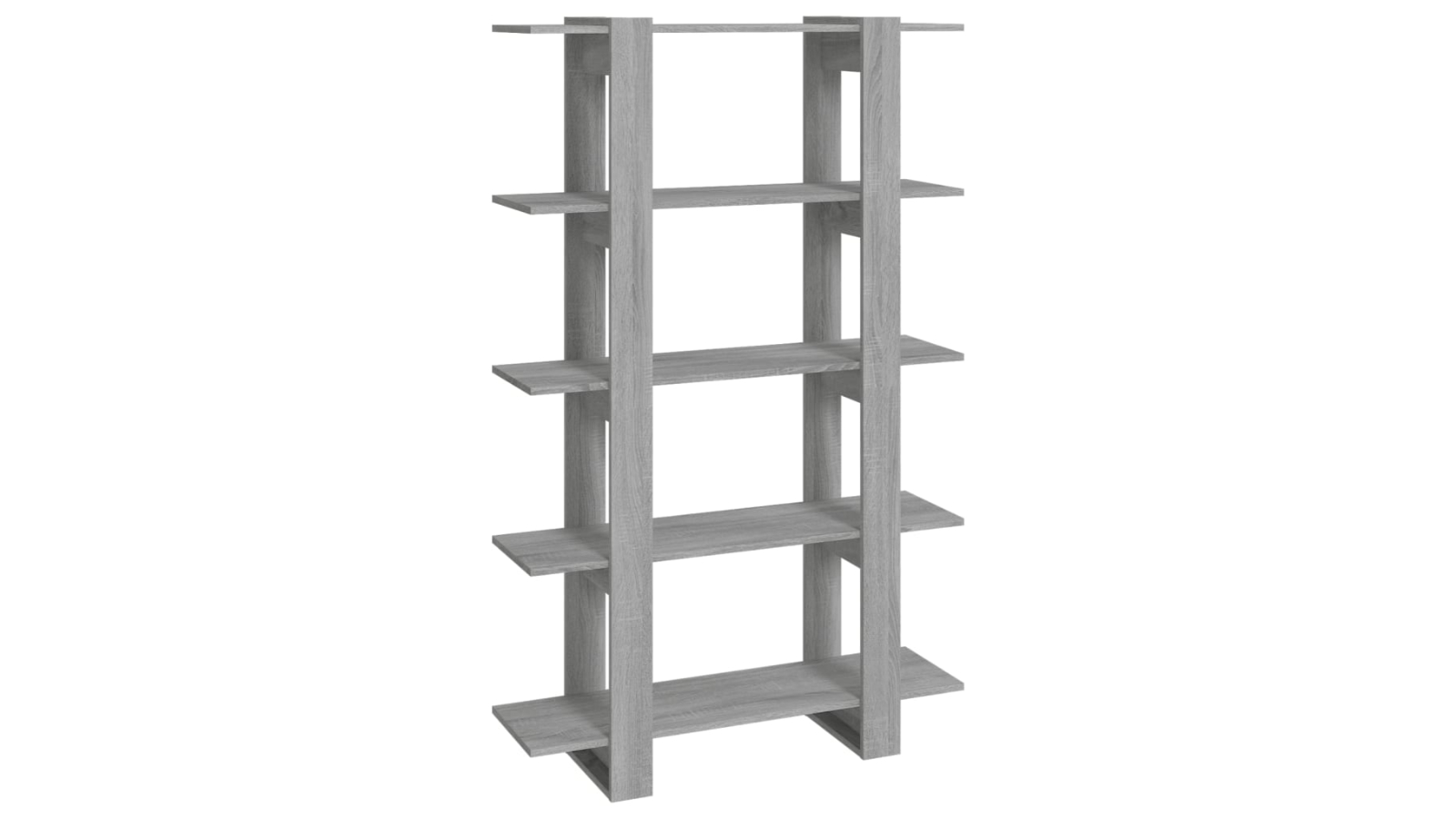 vidaXL Grey Sonoma 100 x 30 x 160cm Book Cabinet Room Divider