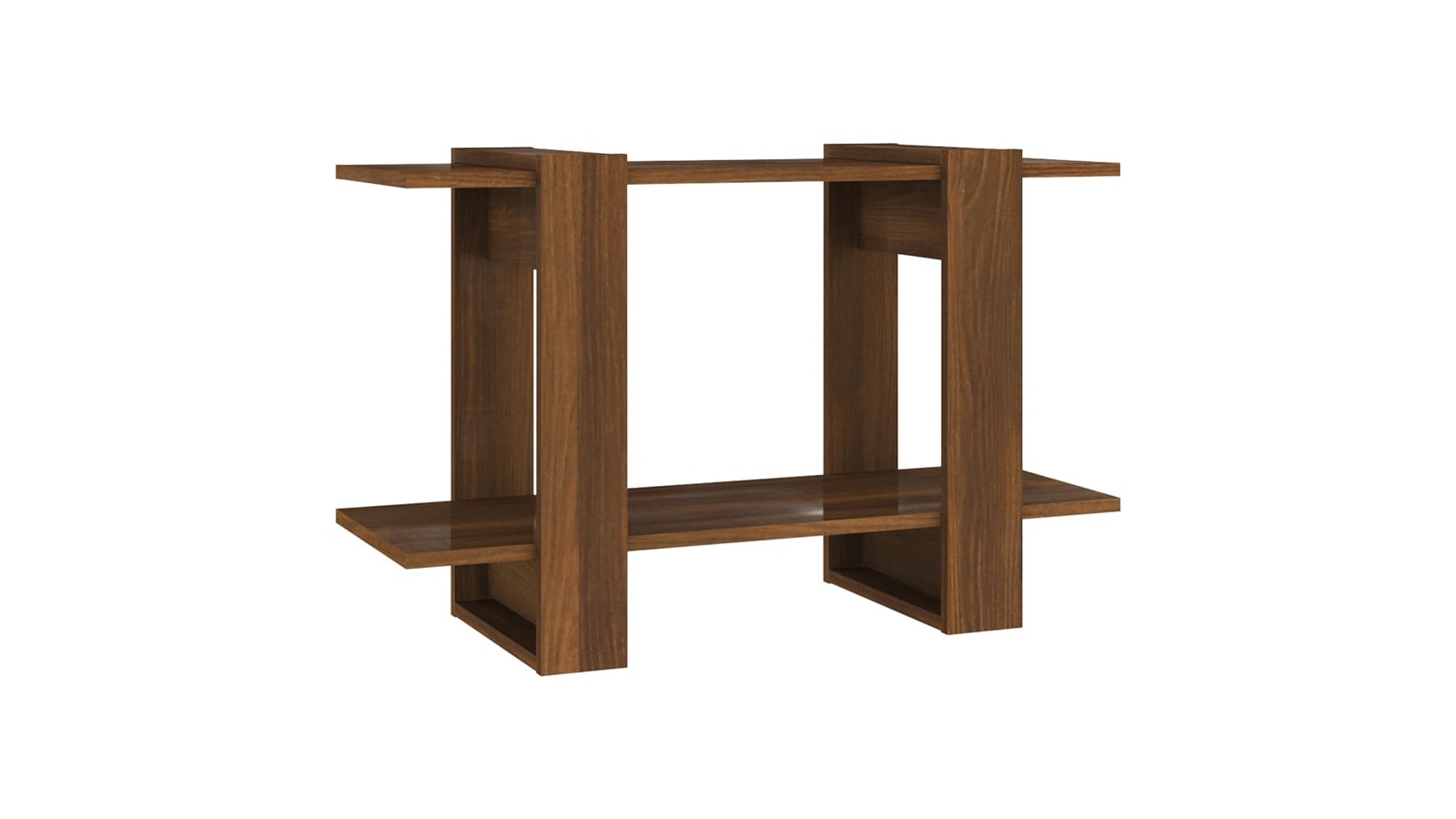 vidaXL 80 x 30 x 51cm Book Cabinet/Room Divider - Brown Oak