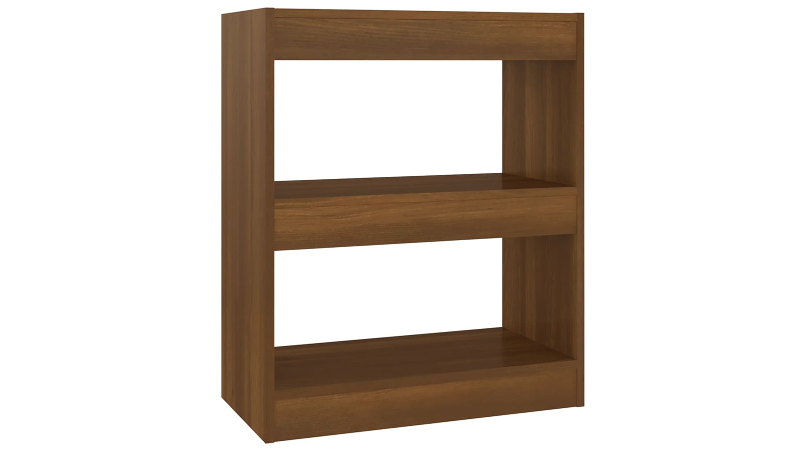vidaXL 60 x 30 x 72cm Book Cabinet/Room Divider - Brown Oak