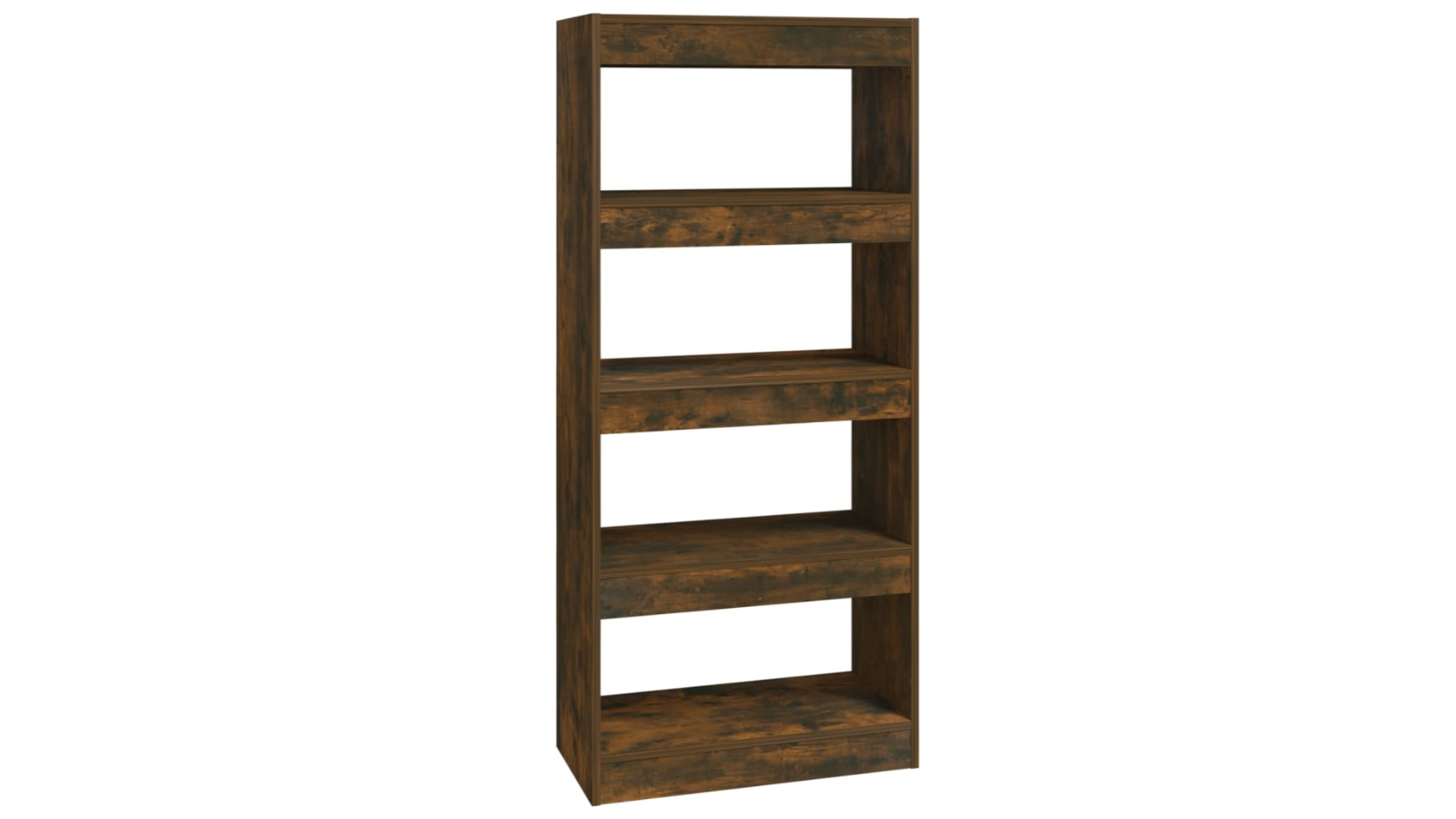 vidaXL Smoked Oak 60 x 30 x 135cm Engineered Wood Book Cabinet/Room Divider