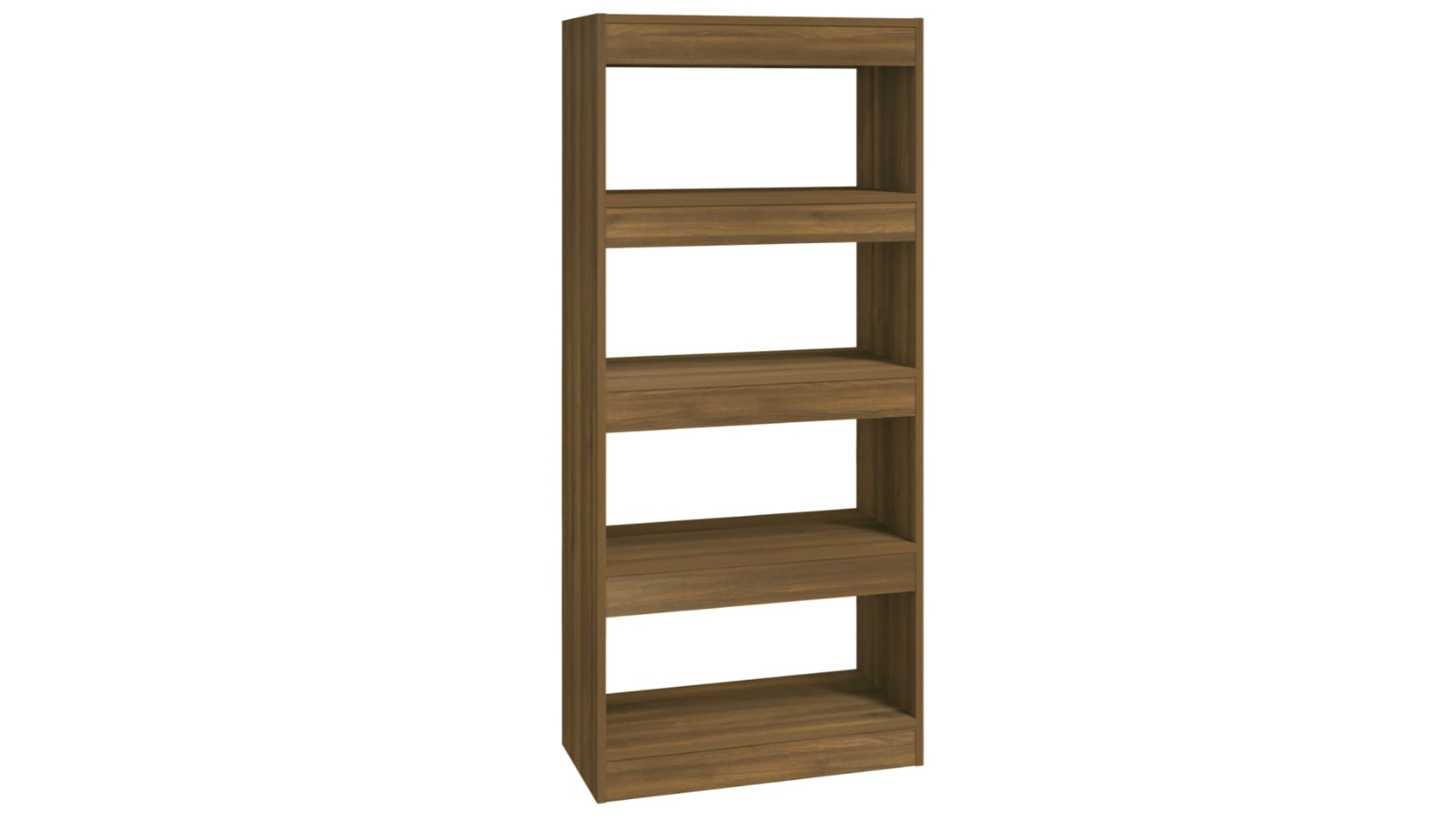 vidaXL Brown Oak Engineered Wood 60 x 30 x 135cm Book Cabinet/Room Divider 