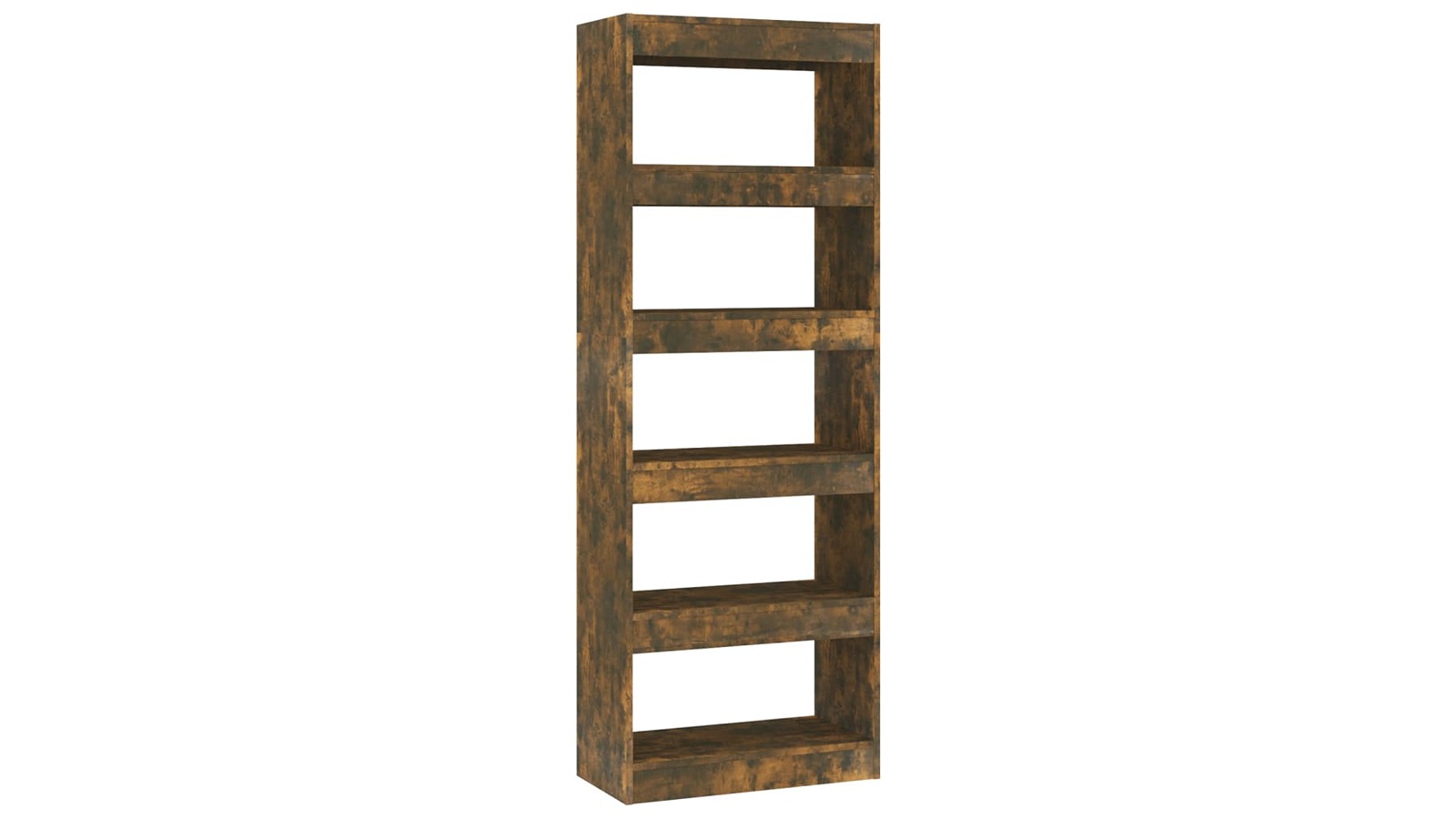 vidaXL Engineered Wood 60 x 30 x 166cm Book Cabinet/Room Divider - Smoked Oak