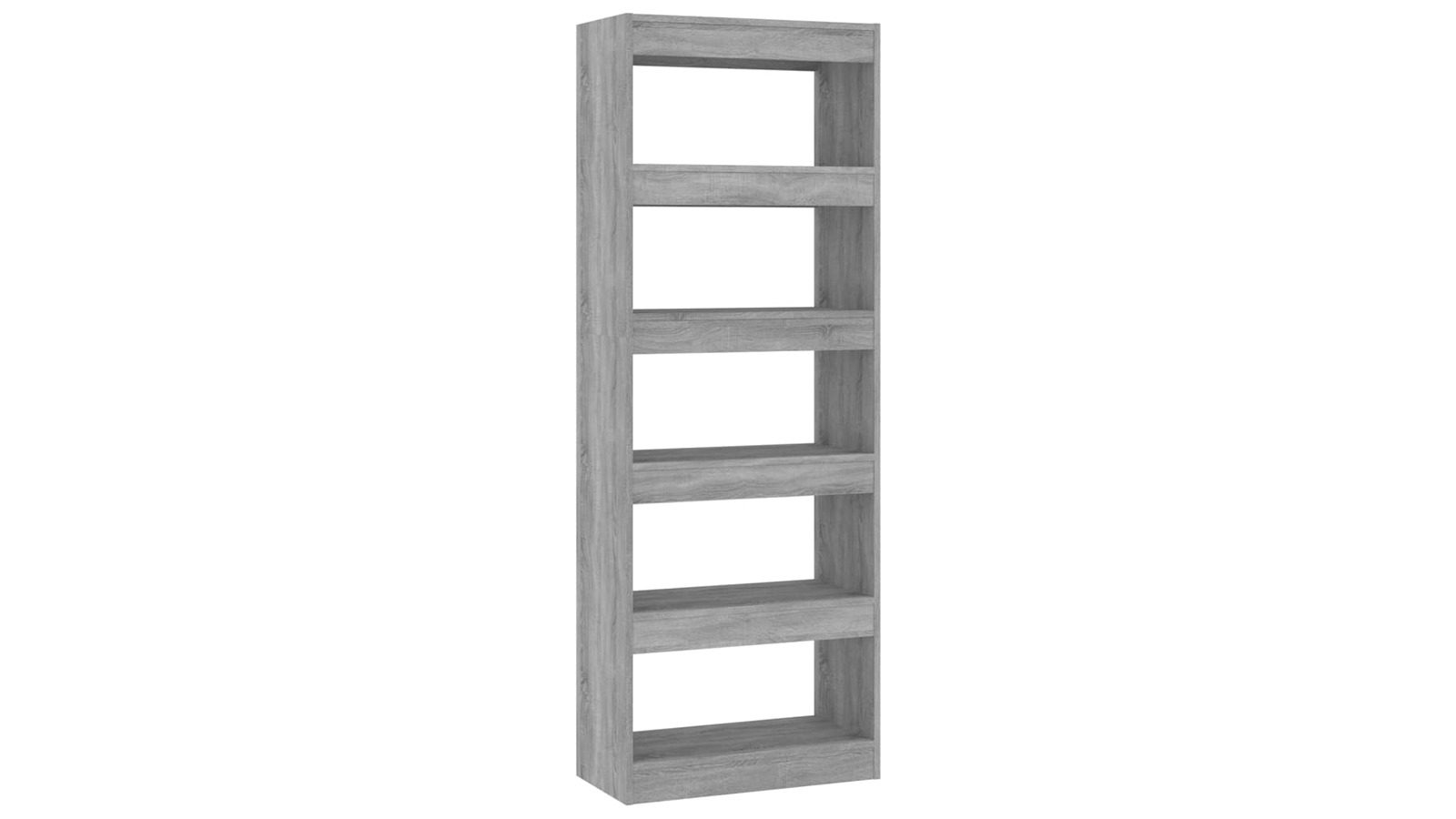 vidaXL Grey Sonoma Engineered Wood 60 x 30 x 166cm Book Cabinet/Room Divider