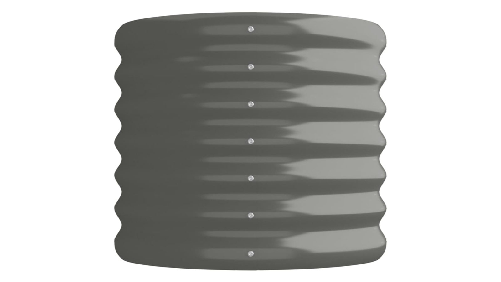 vidaXL Extra-Large Powder-Coated Steel Garden Planter - Grey
