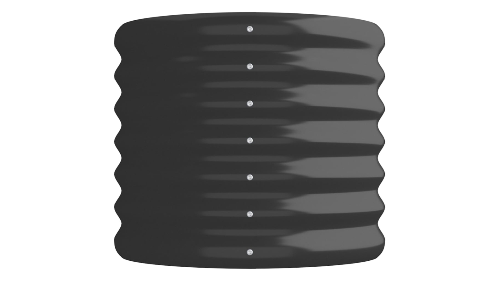 vidaXL Extra-Large Powder-Coated Steel Garden Planter - Anthracite