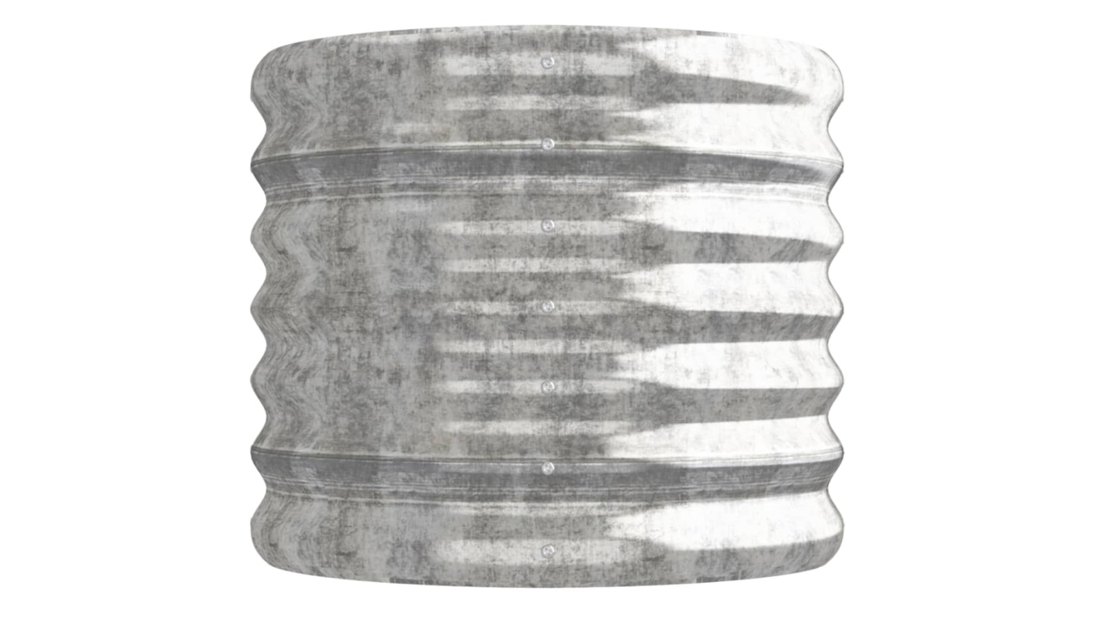 vidaXL Extra-Large Powder-Coated Steel Garden Planter - Silver