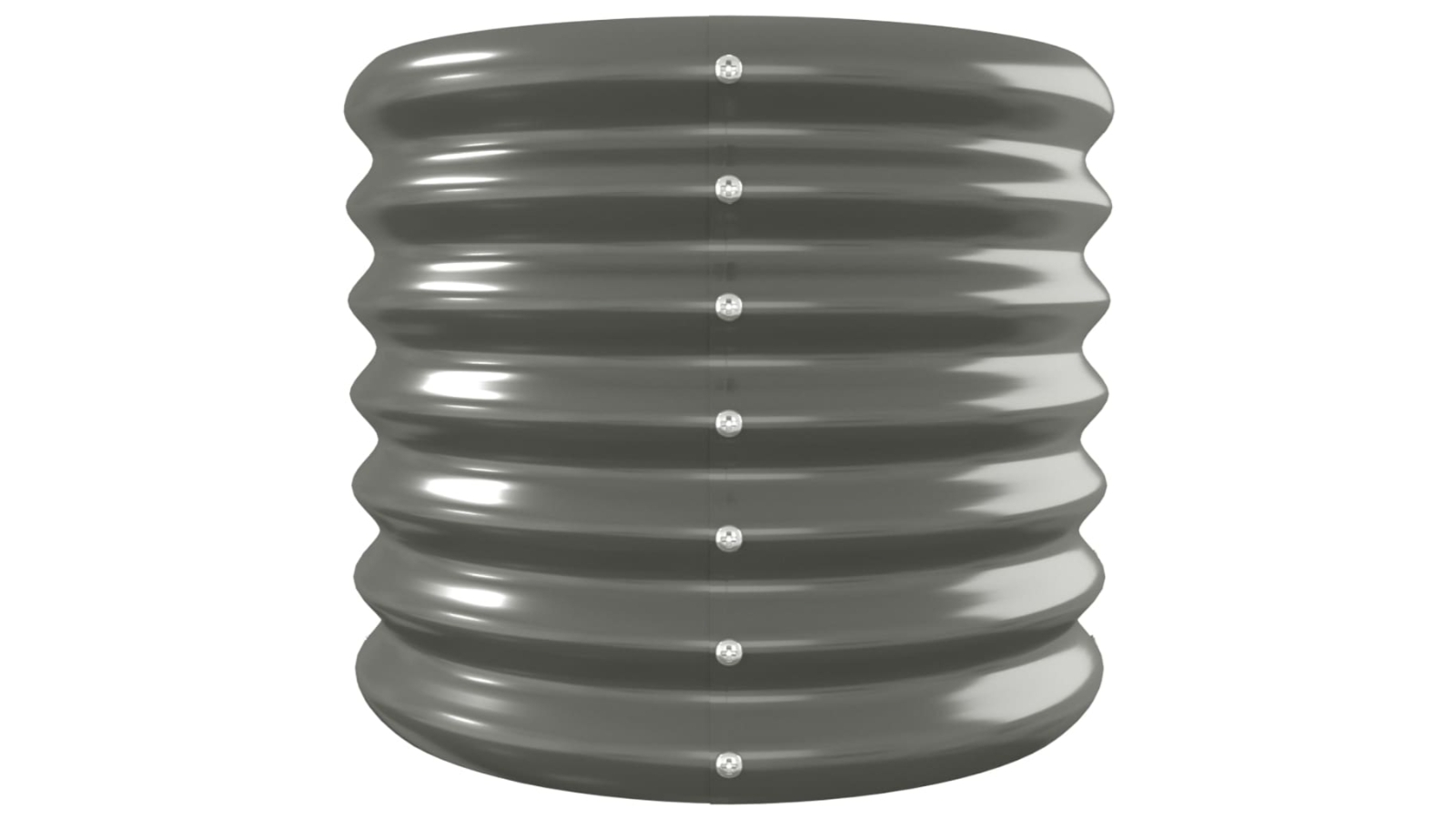 vidaXL Powder-Coated Steel Grey Garden Planter - Extra Large
