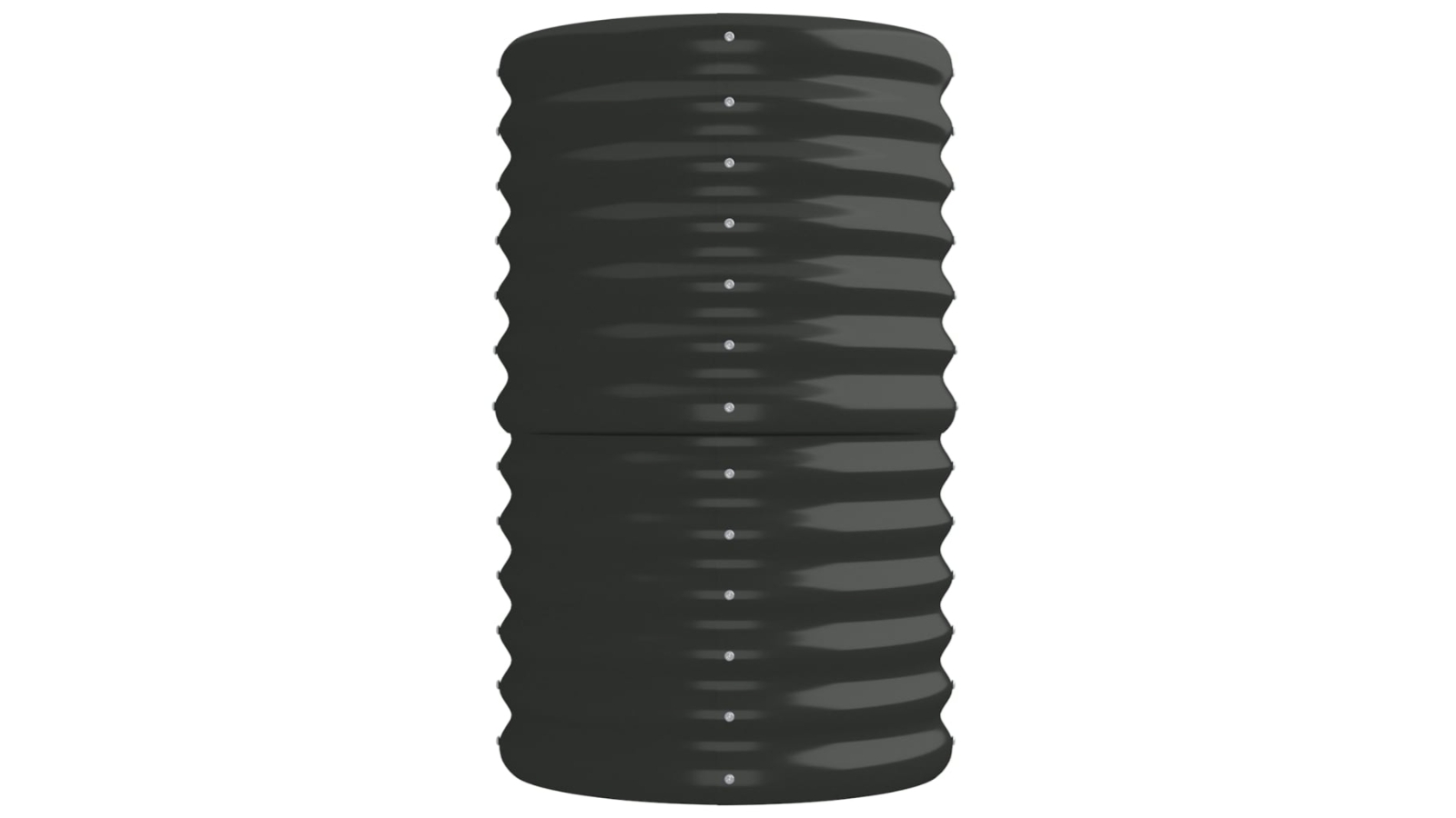 vidaXL Powder-Coated Steel Large Garden Planter - Anthracite
