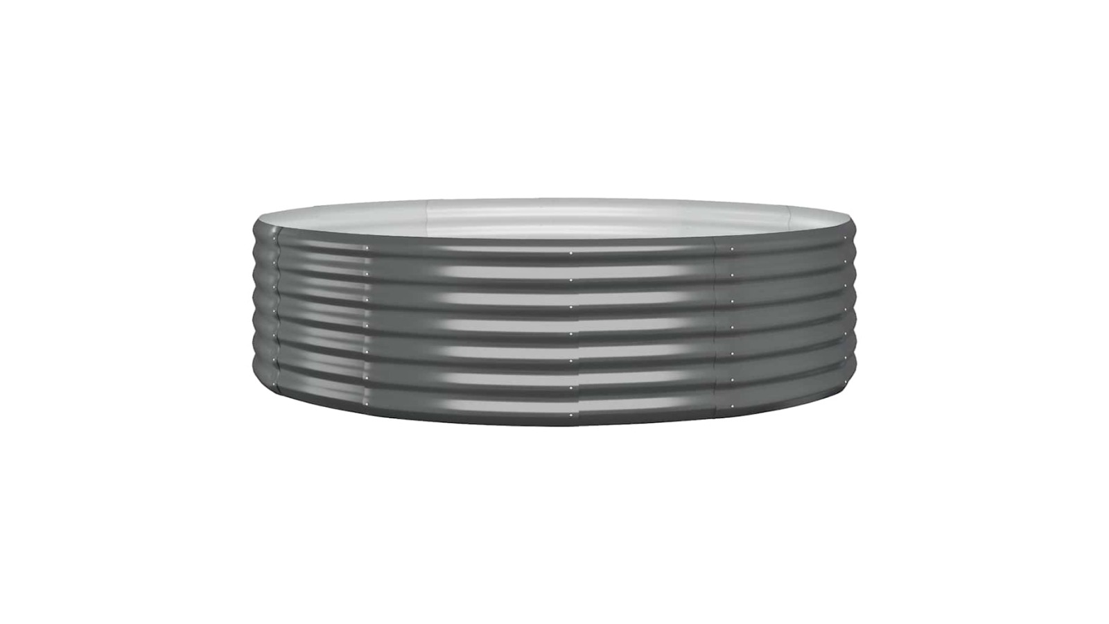 vidaXL Anthracite Galvanised Steel 140 x 140 x 36cm Garden Raised Bed