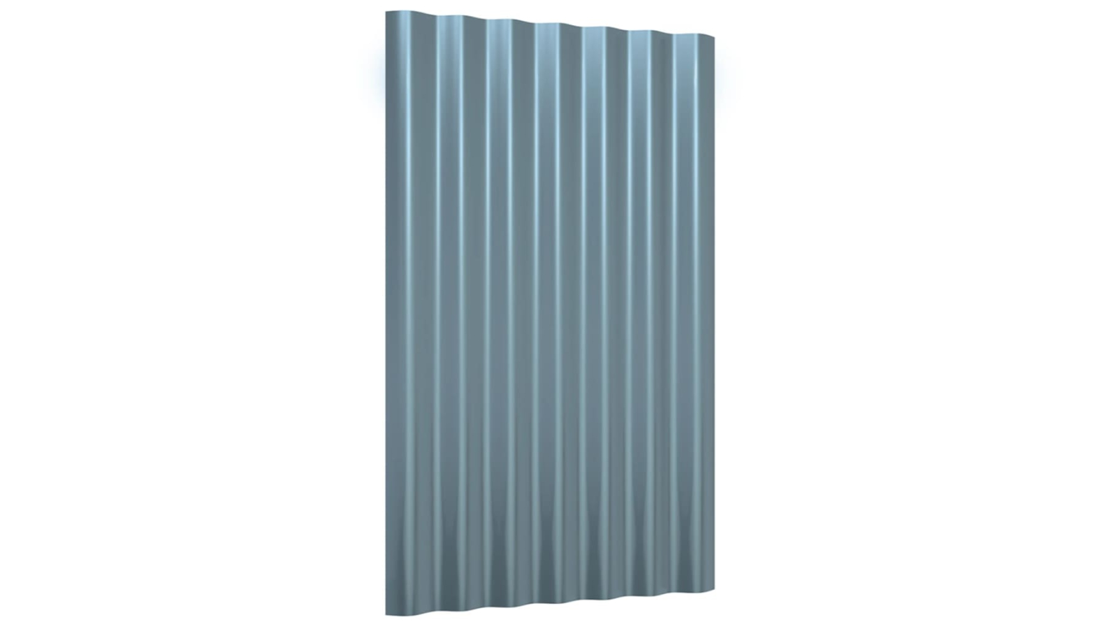 vidaXL 12 Piece Grey Galvanised Steel 60 x 36cm Roof Panel