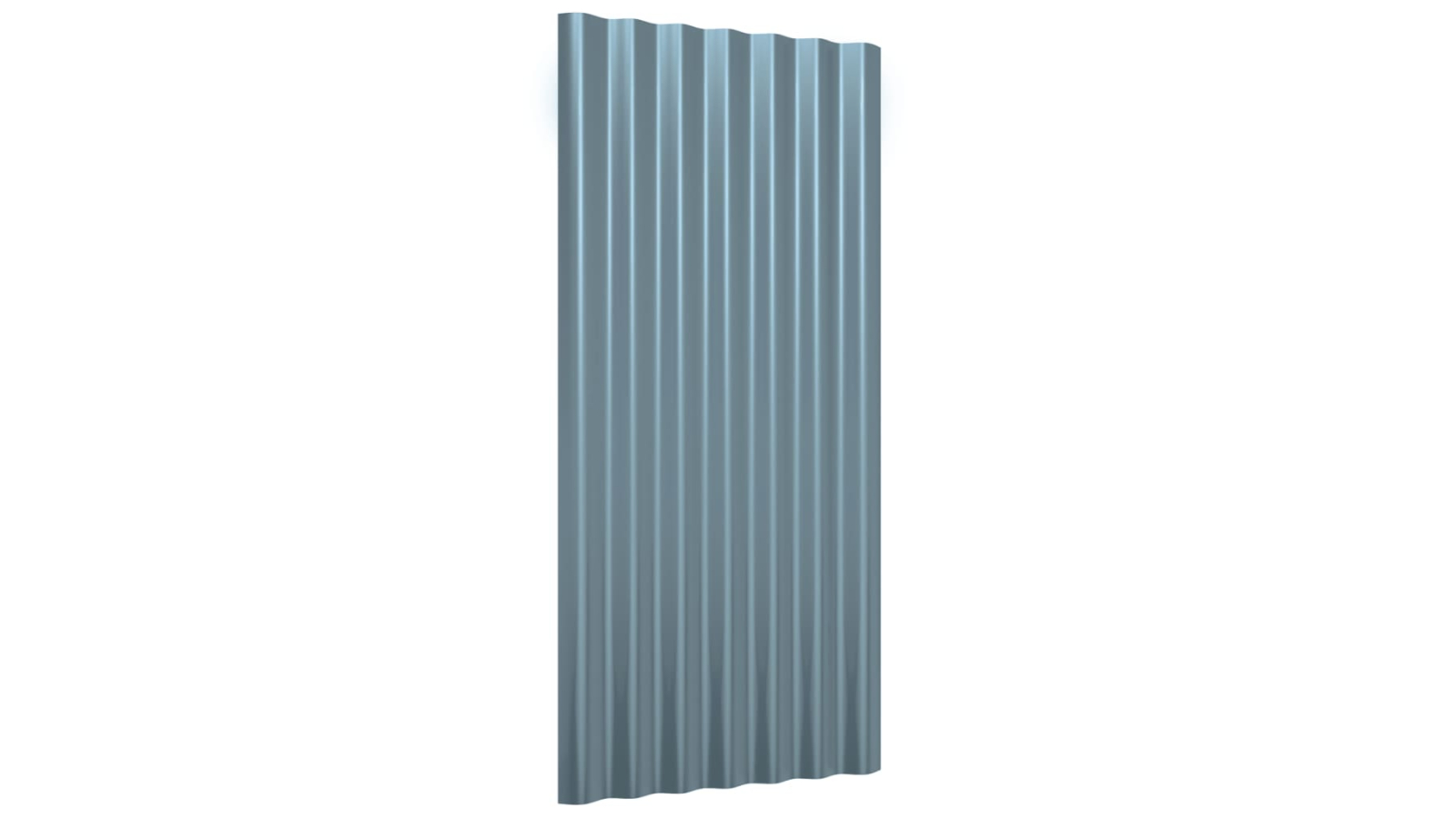 vidaXL 36 Piece Grey Galvanised Steel 80 x 36cm Roof Panel