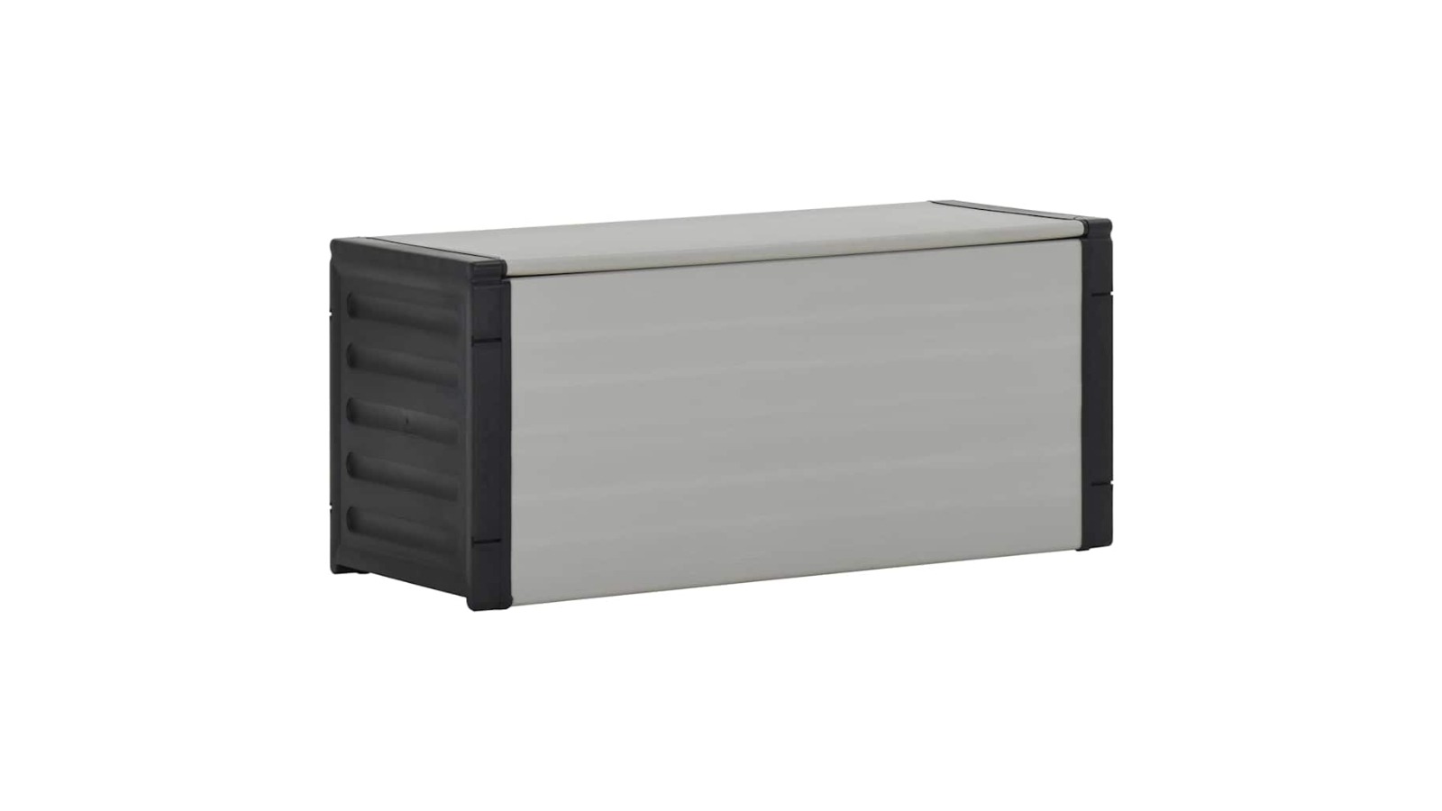 vidaXL Grey Garden Waste Basket - 85 x 34 x 40cm