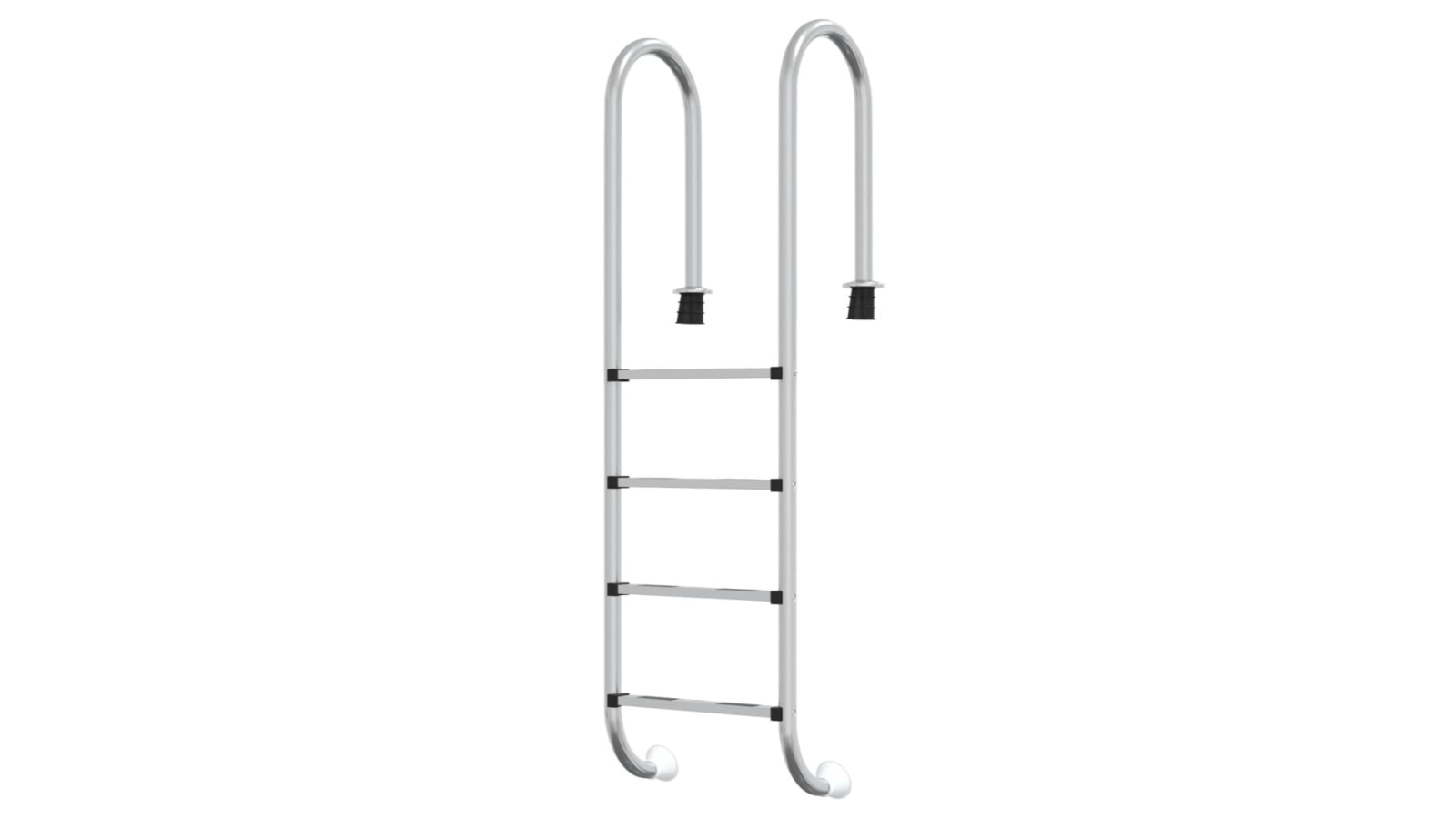vidaXL 304 Stainless Steel Pool Ladder with Anti-Slip Surface - 54 x 38 x 184.5cm