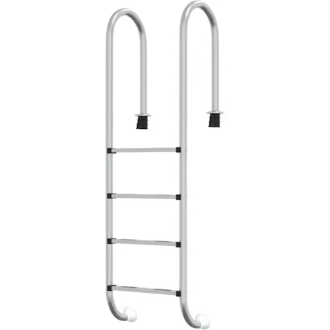vidaXL 304 Stainless Steel Pool Ladder with Anti-Slip Surface - 54 x 38 x 184.5cm