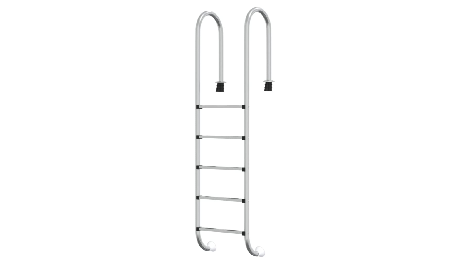 vidaXL 304 Stainless Steel for Concrete Surface Pool Ladder - 54 x 38 x 211cm