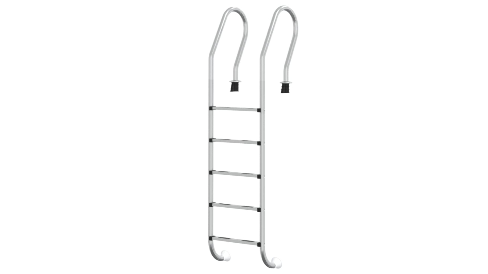 vidaXL 304 Stainless Steel Non-Slip Pool Ladder - 54 x 38 x 211cm