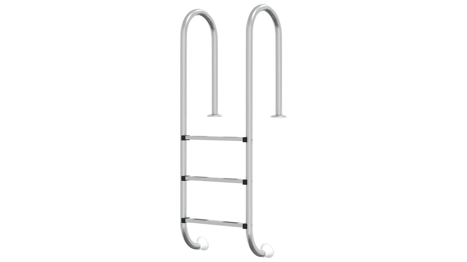 vidaXL 54 x 38 x 158cm 304 Stainless Steel Pool Ladder