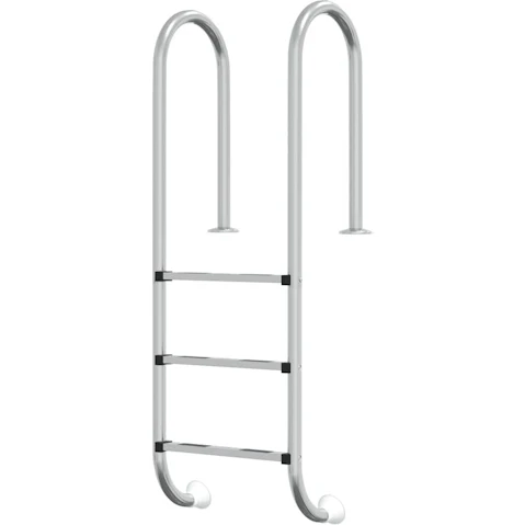 vidaXL 54 x 38 x 158cm 304 Stainless Steel Pool Ladder