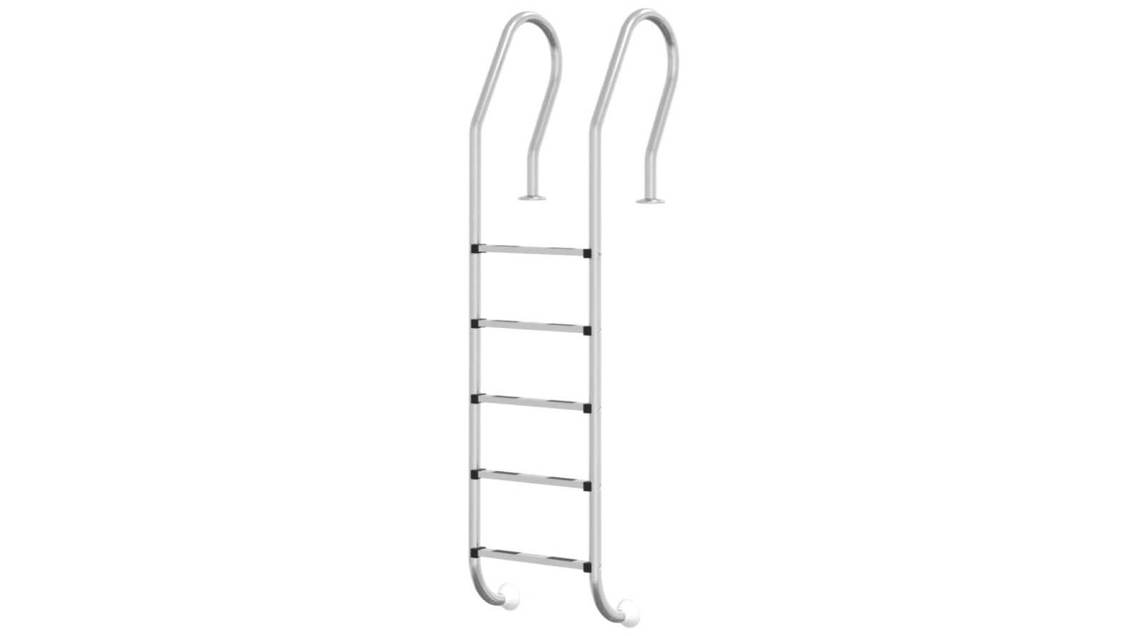 vidaXL 304 Stainless Steel for Flat Surface Pool Ladder - 54 x 38 x 211cm